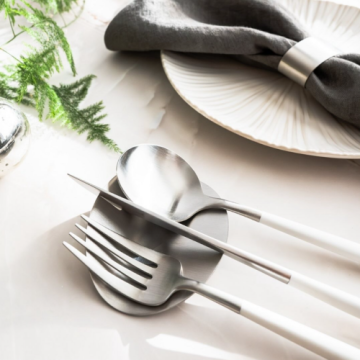 Friday nights with Goa White and knife rests: Because even your cutlery deserves a cozy spot to chill!