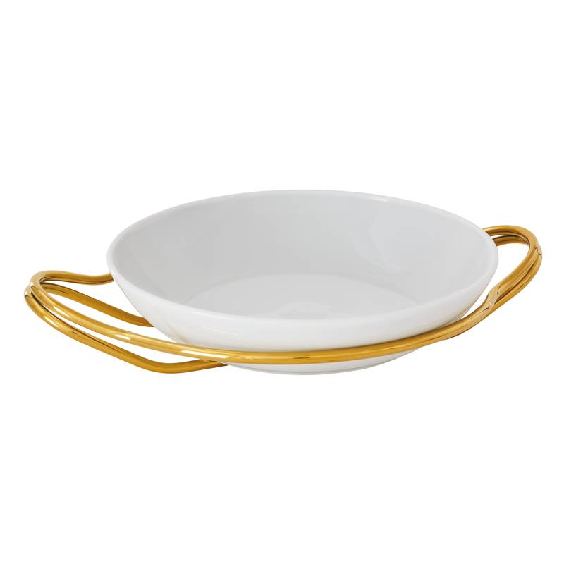 COOK & SHARE - Prato de arroz com suporte dourado #1