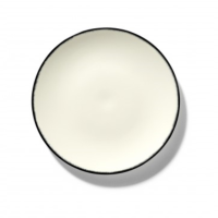 SERAX Dé - Dessert plate white/black