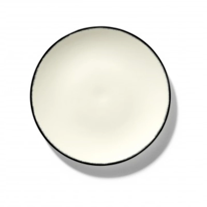 SERAX Dé - Dessert plate white/black #1