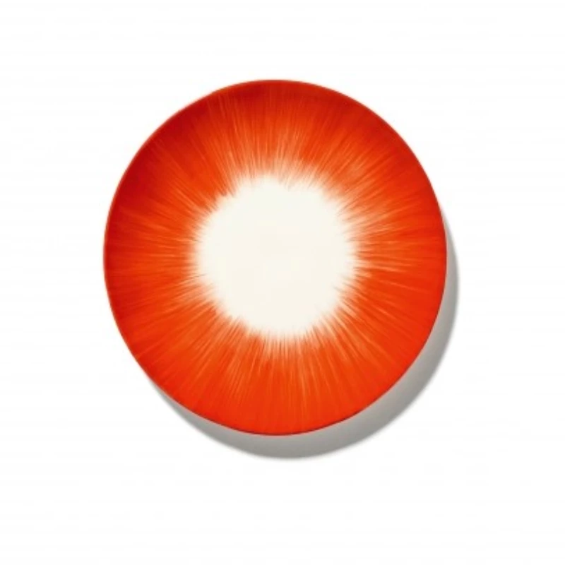 SERAX Dé - Prato de sobremesa vermelho/branco #1