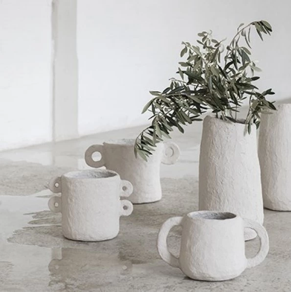 SERAX Earth - Marie paper mache high pot #2