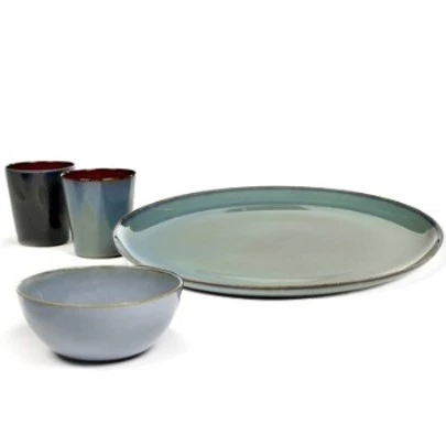 SERAX Terres De Rêves - Plate smokey blue L #2