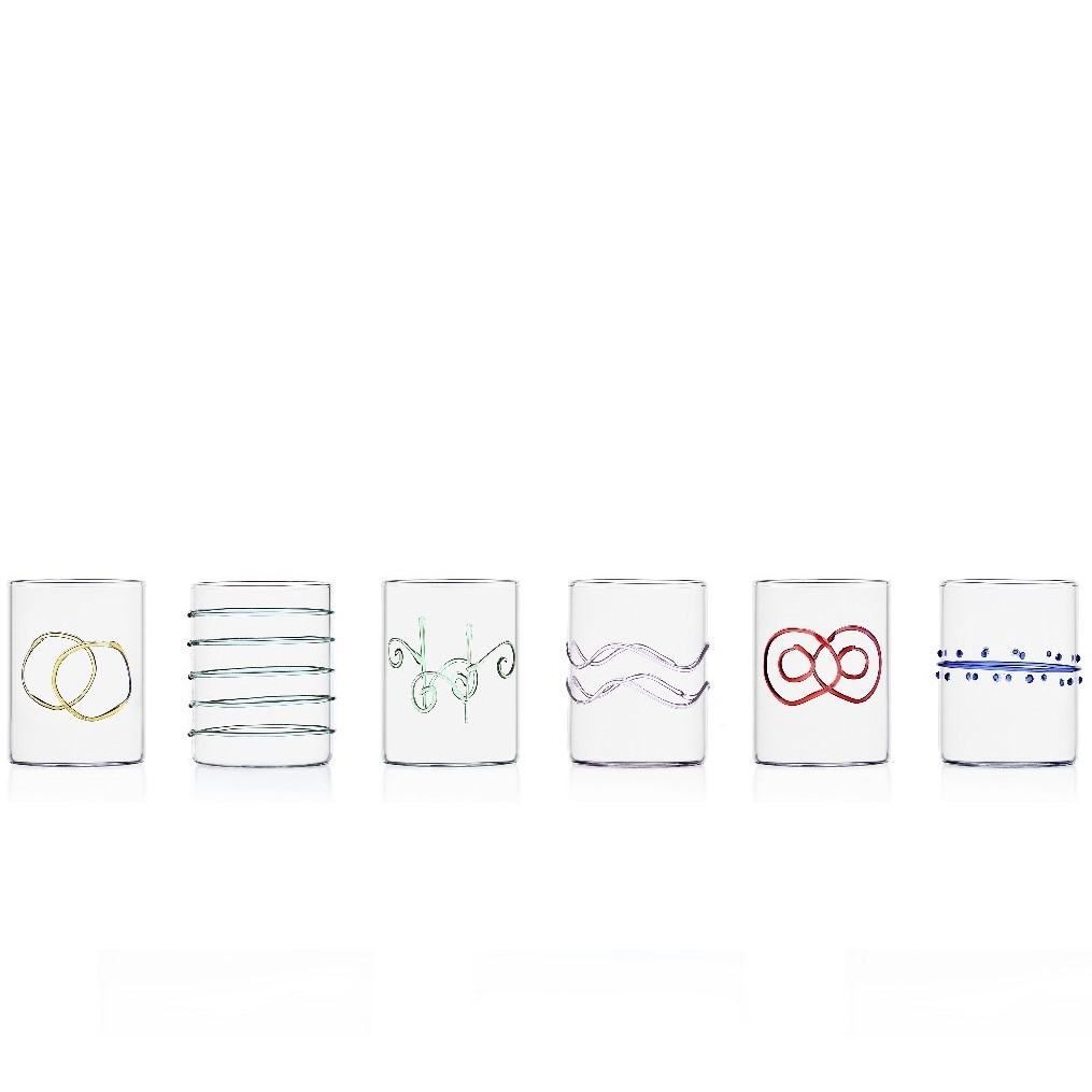 ICHENDORF MILANO Decò - Arlechinno clear 6 pcs water assorted #1