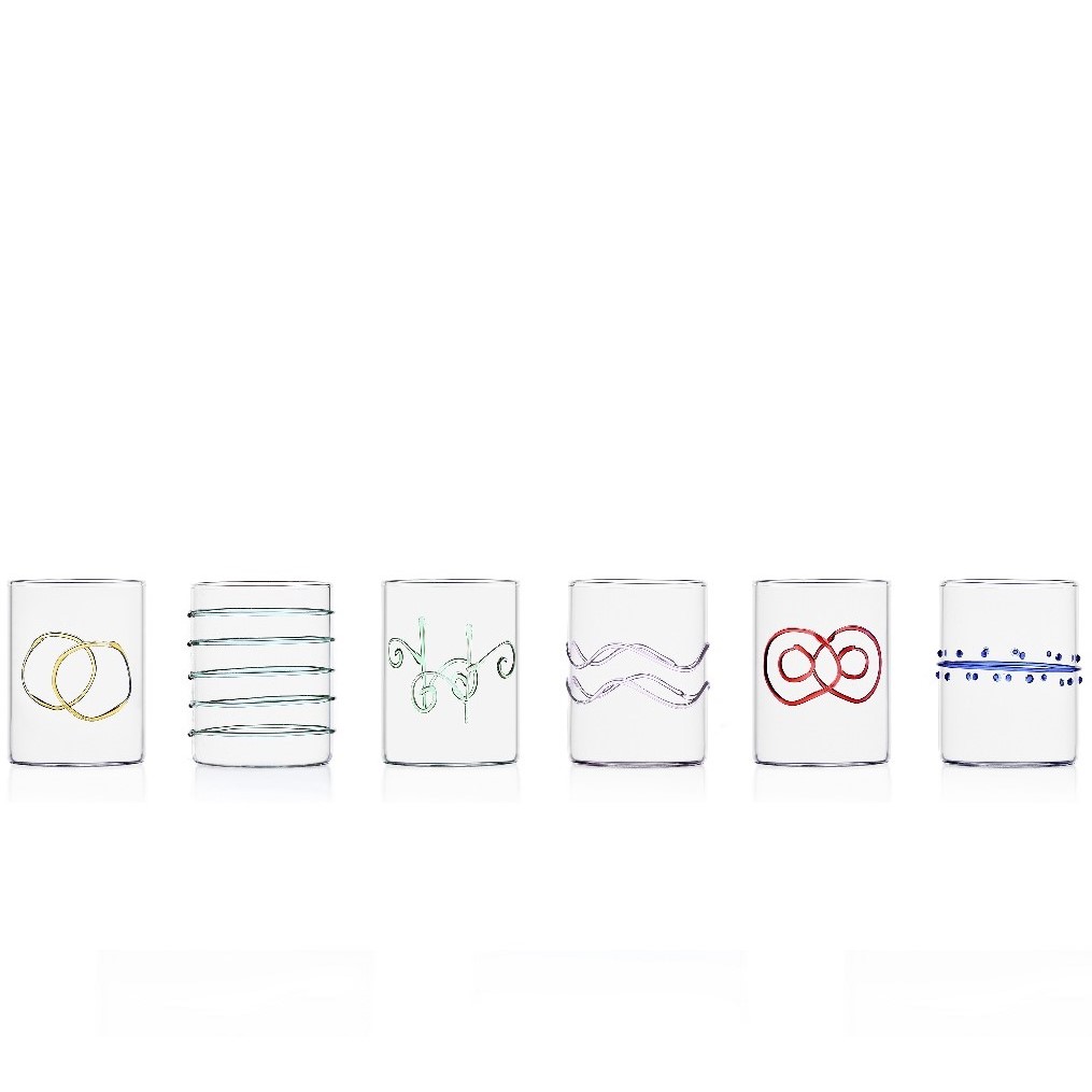 ICHENDORF MILANO Decò - Arlechinno clear 6 pcs water assorted #1