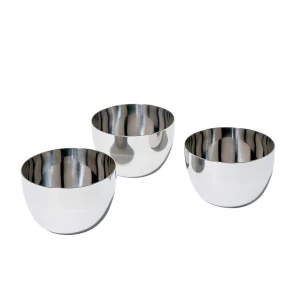 ALESSI Mami - Conjunto de 3 taças de fondue