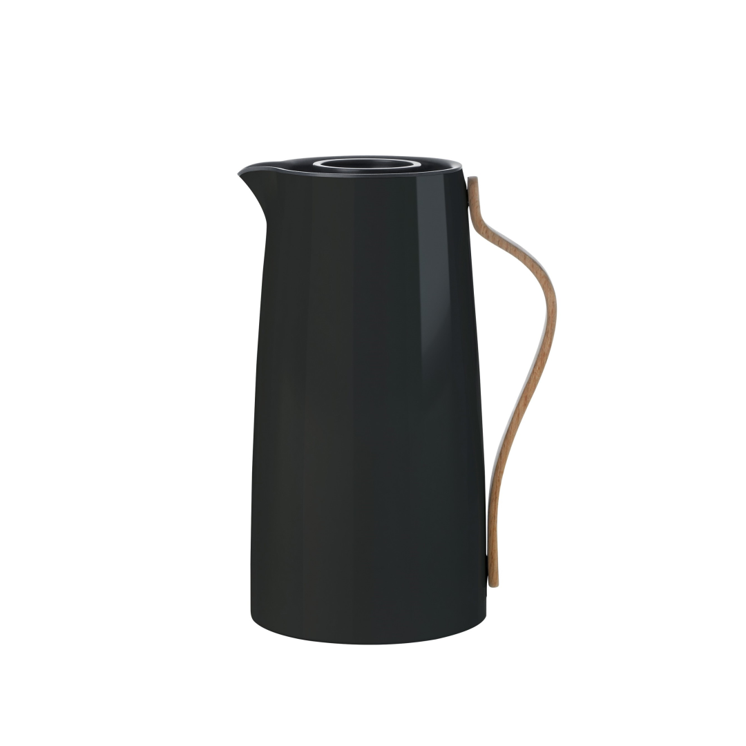 Cafeteira a vácuo Emma da coleção Danish Modern 2.0 da Stelton. Produzida em aço colorido preto. X200.2