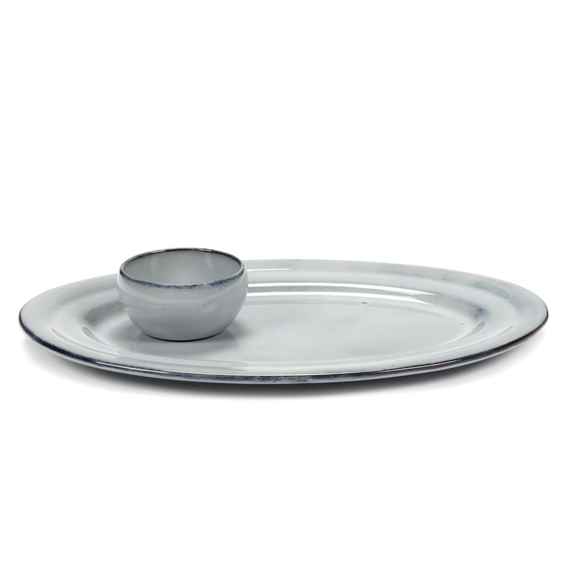 SERAX Pure - Oval serving plate blue #2