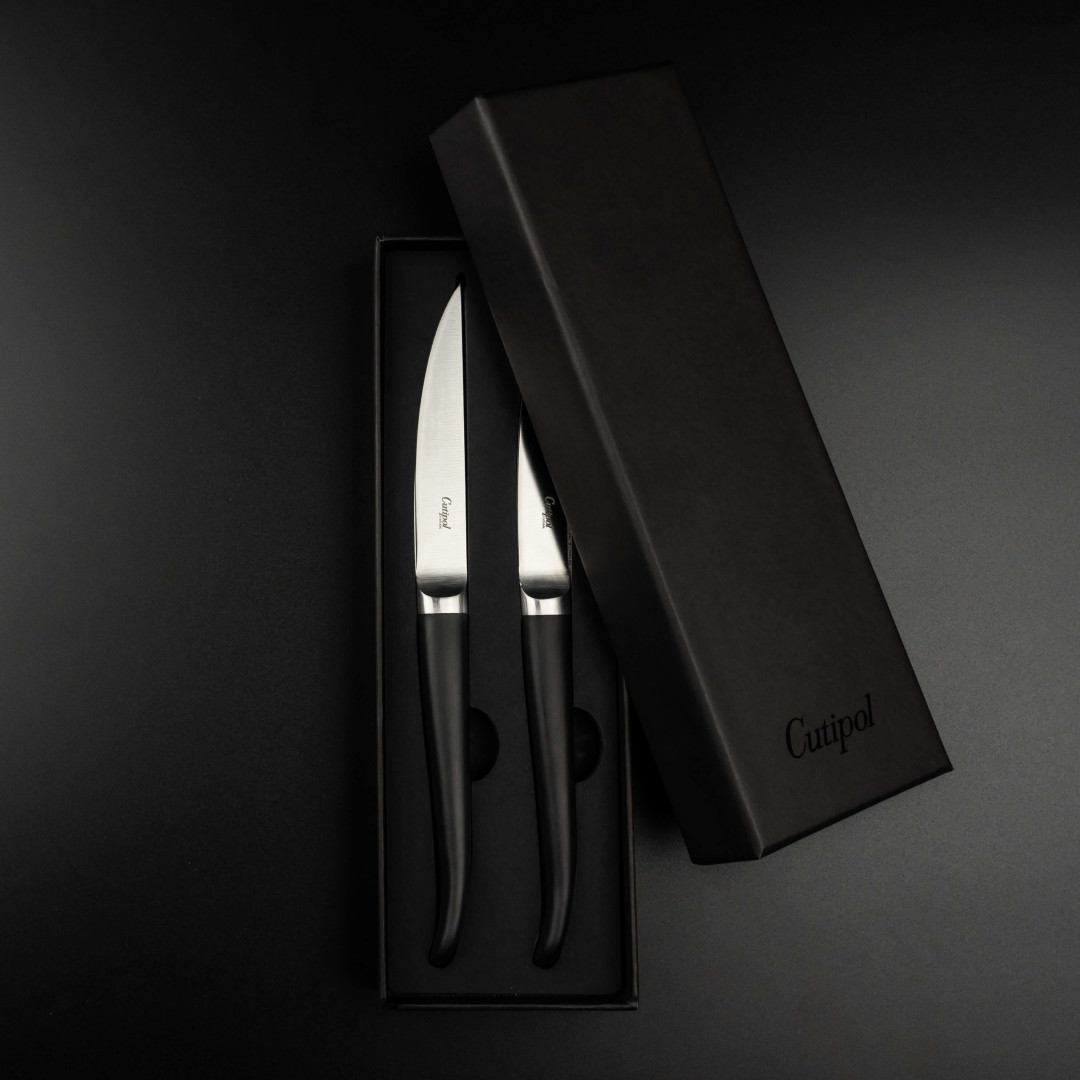 Cutipol RIB Gold steak knife (2PCS GIFTBOX)