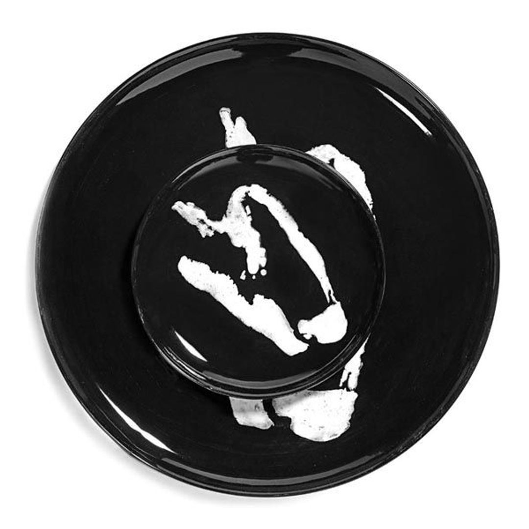 SERAX Feast - Black plate with white pepper S #3