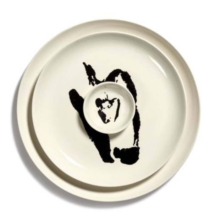 SERAX Feast - White plate with black pepper L #3