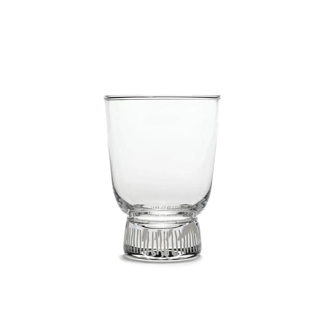 SERAX Feast - Glass with white stripes #1