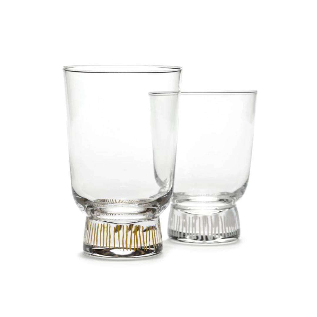 SERAX Feast - Copo com riscas douradas #2