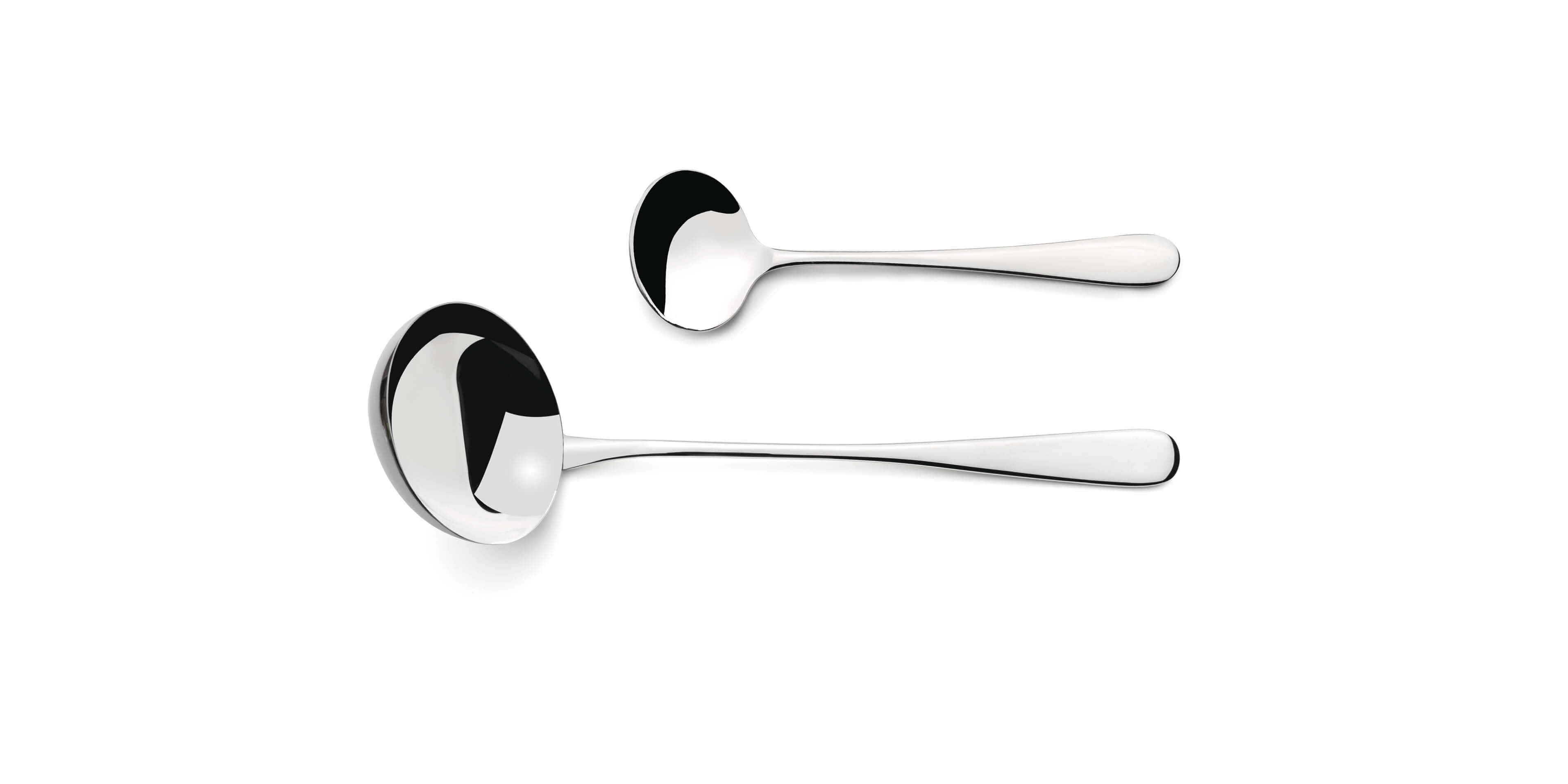 Cutipol Alcantara with soup ladle and sauce ladle