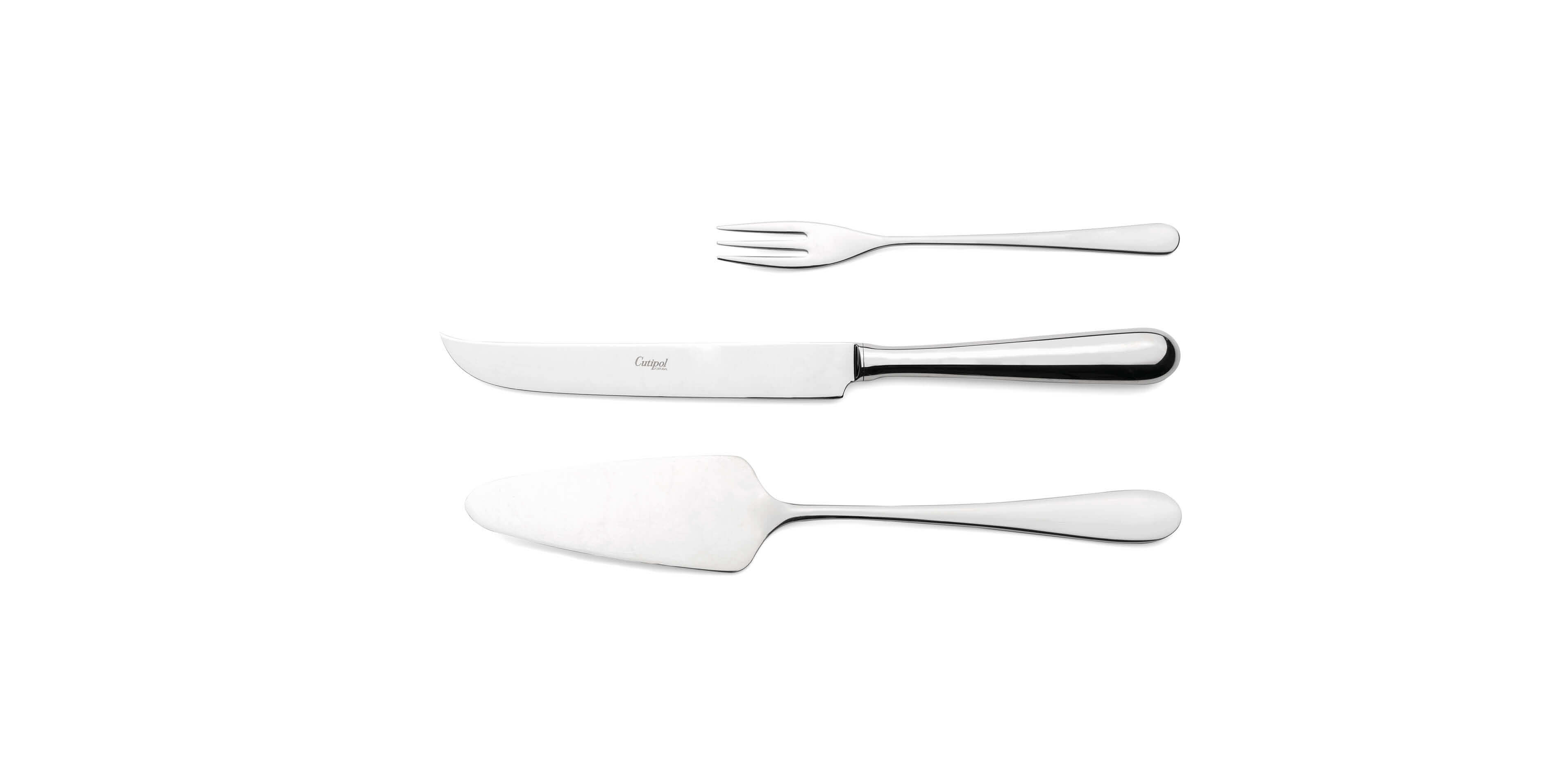 Pie Server, Cheese knife and pastry fork Cutipol Alcantara