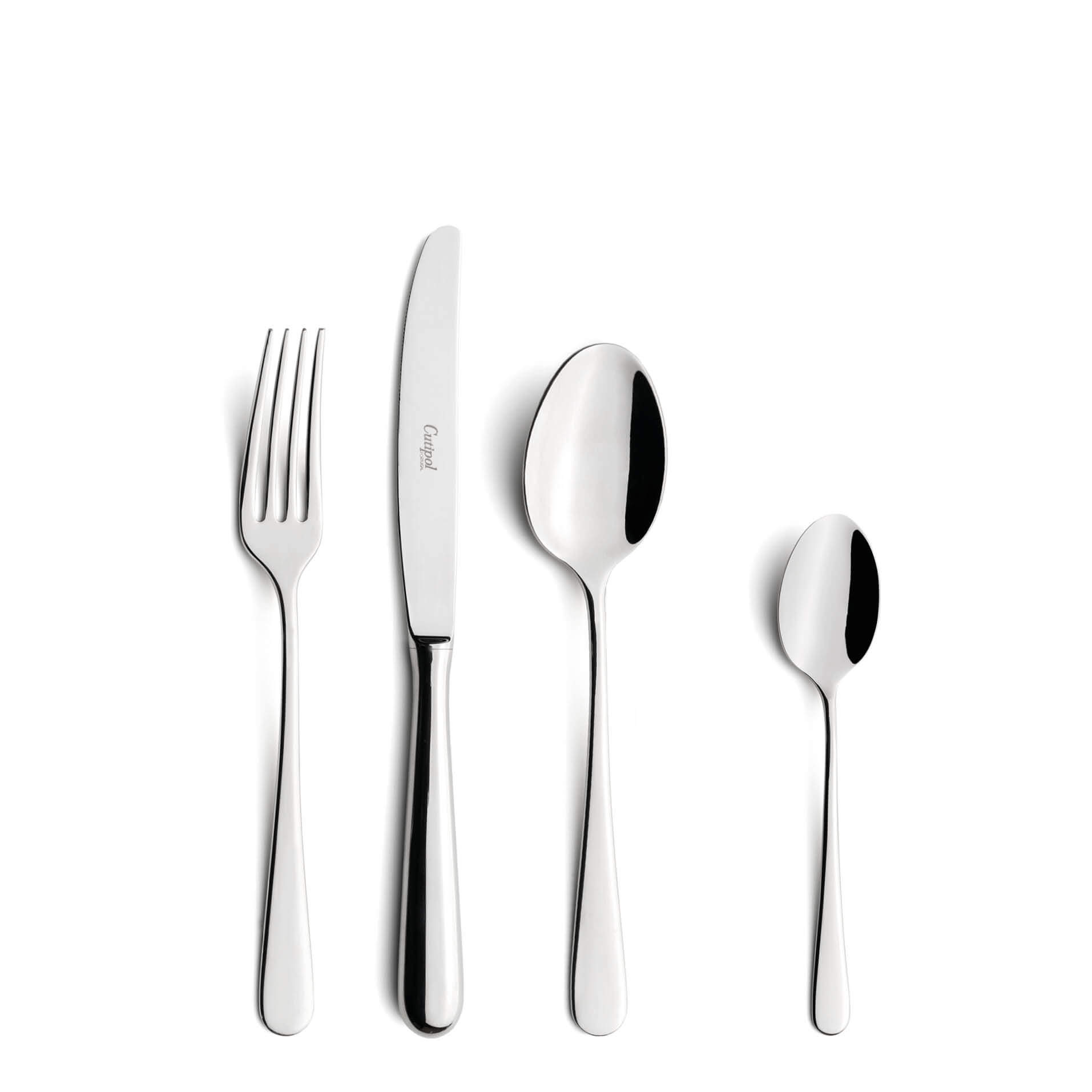 Cutipol Cutlery Alcantara with dessert fork, dessert knife, dessert spoon and tea-coffee spoon