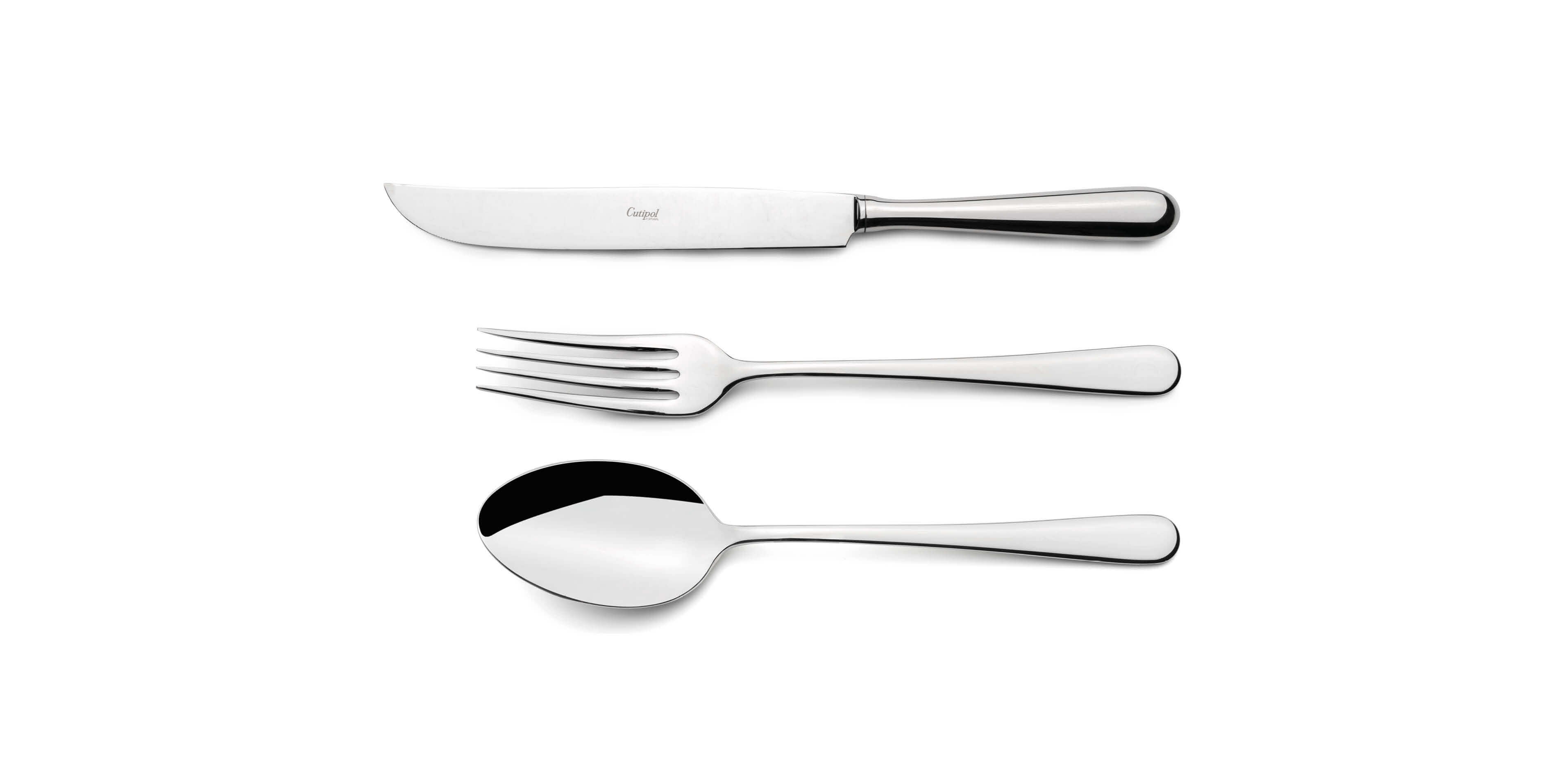 Serving Spoon, serving fork and serving knife cutipol Alcantara