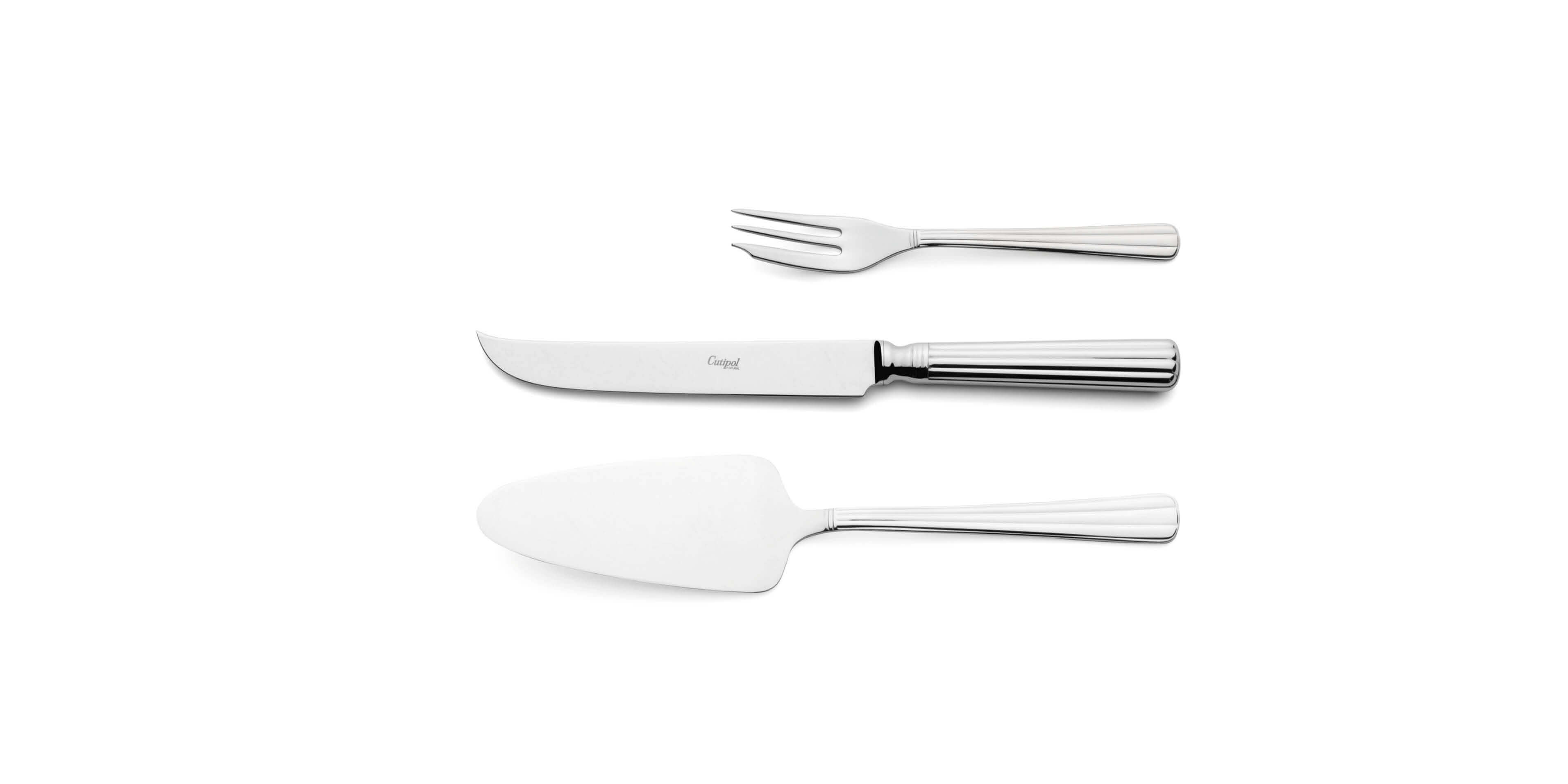 Pie Server, Cheese knife and pastry fork Cutipol Athena