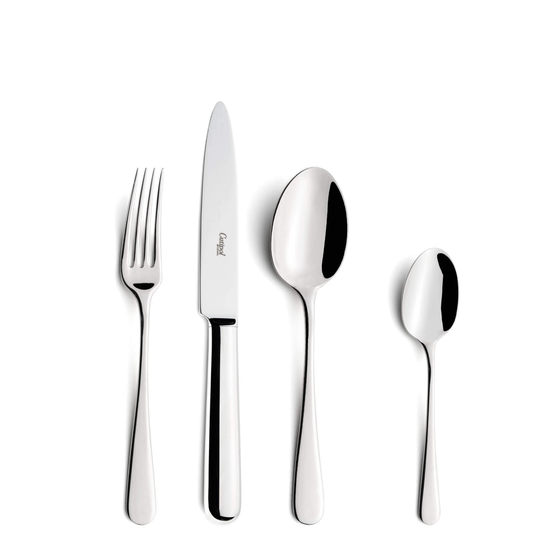 Cutipol Cutlery Atlantico with dessert fork, dessert knife, dessert spoon and tea-coffee spoon