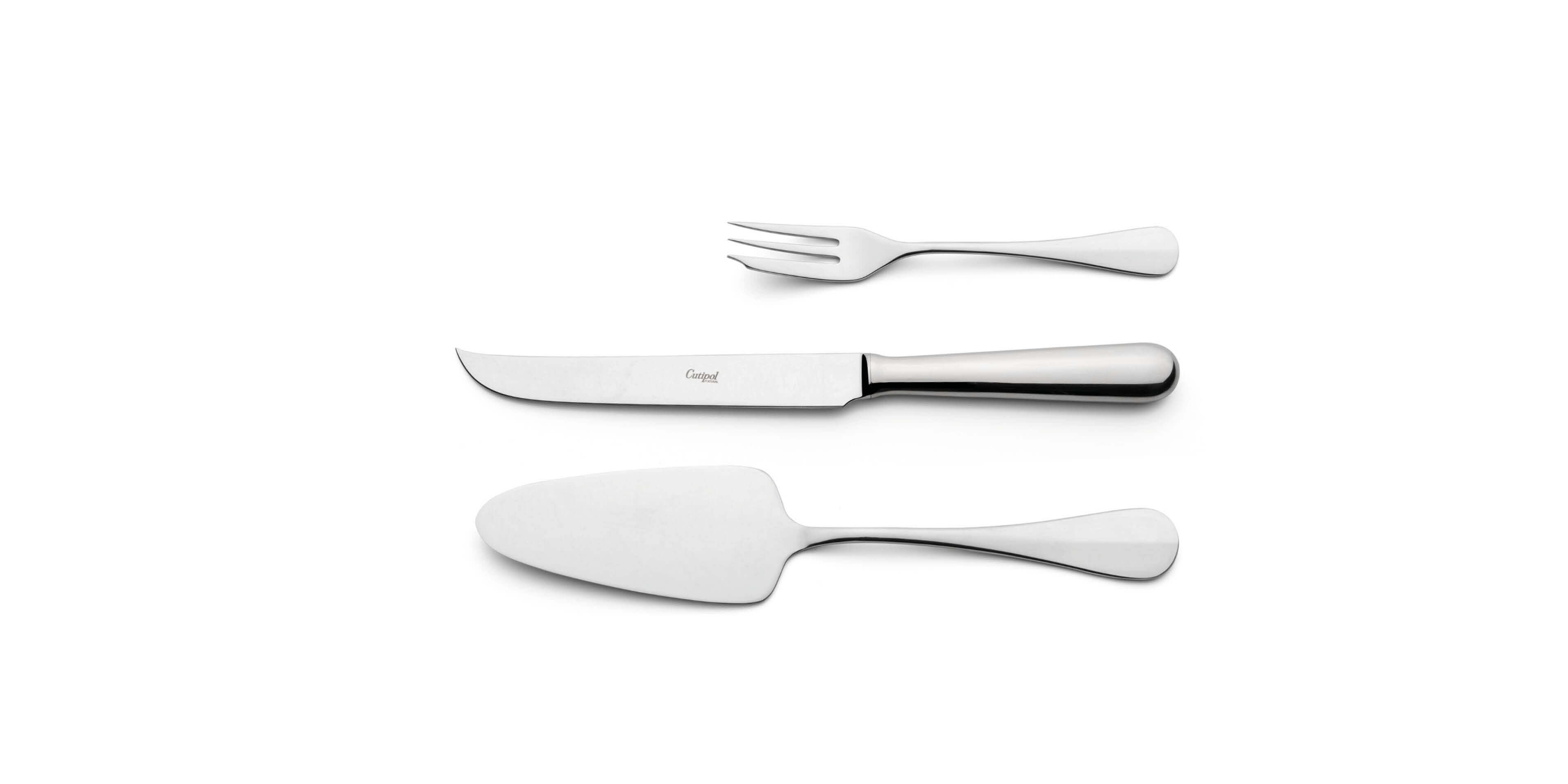 Pie Server, Cheese knife and pastry fork Cutipol Baguette