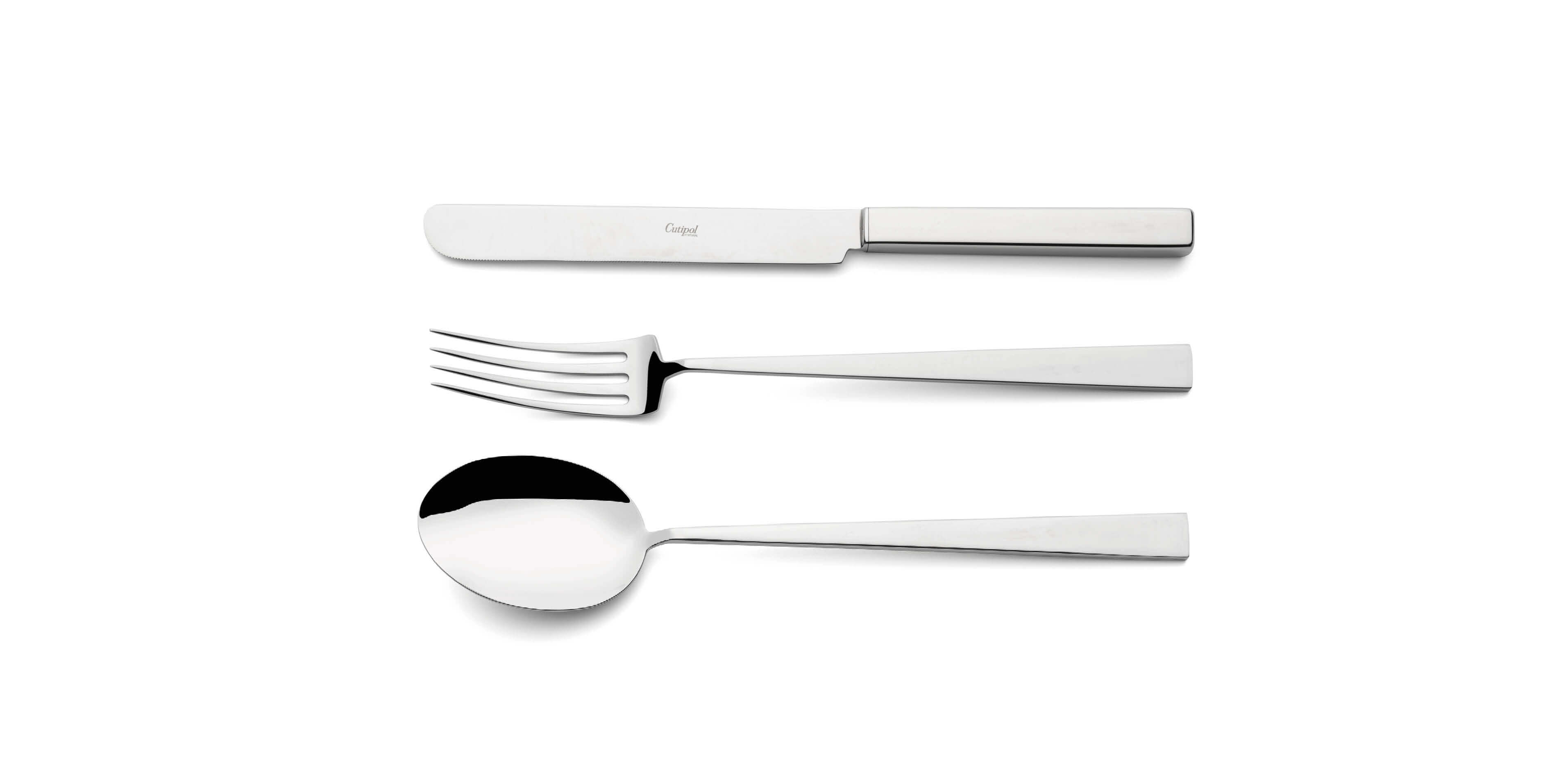 Serving Spoon, serving fork and serving knife cutipol Bauhaus