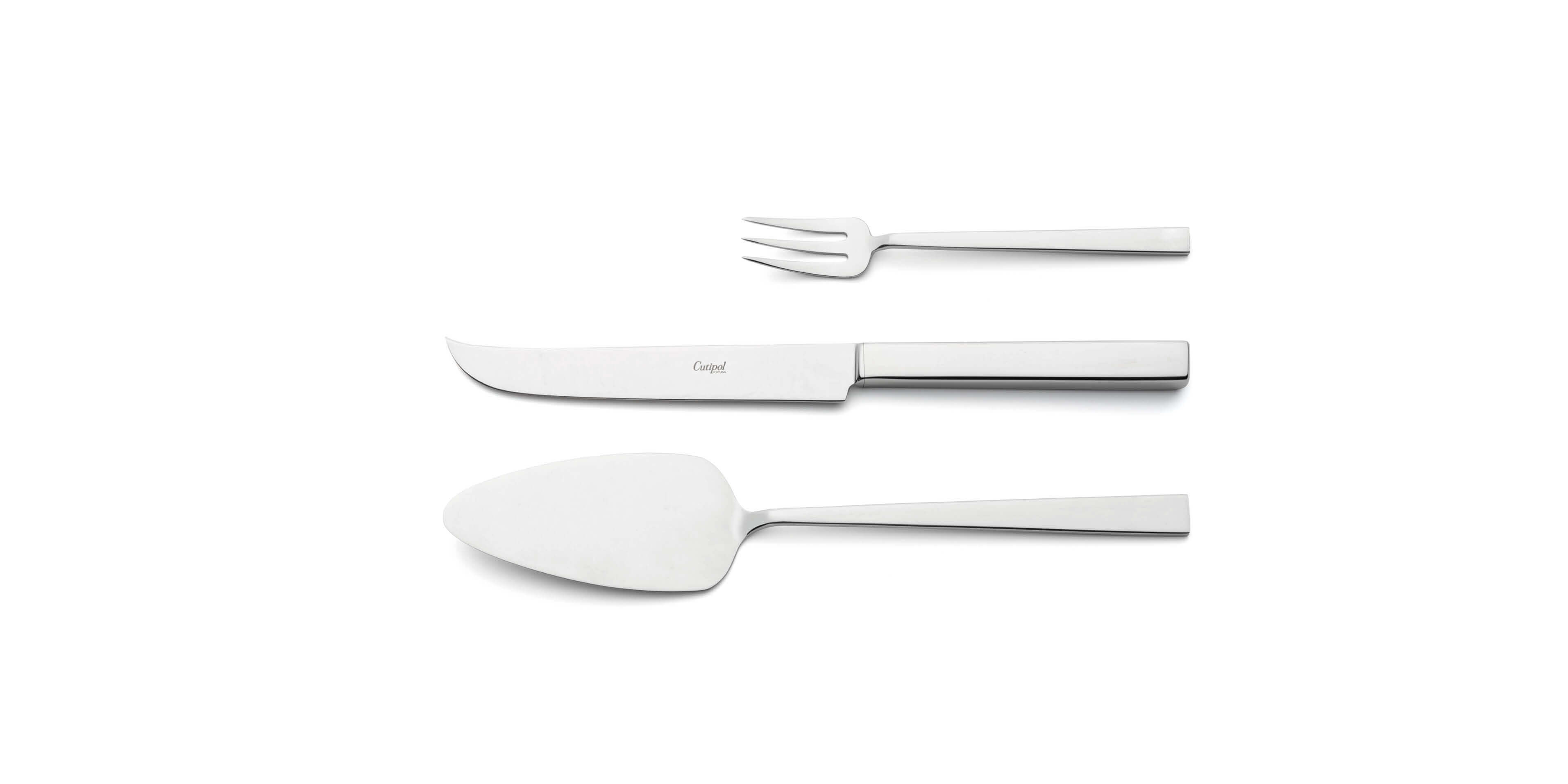 Pie Server, Cheese knife and pastry fork Cutipol Bauhaus