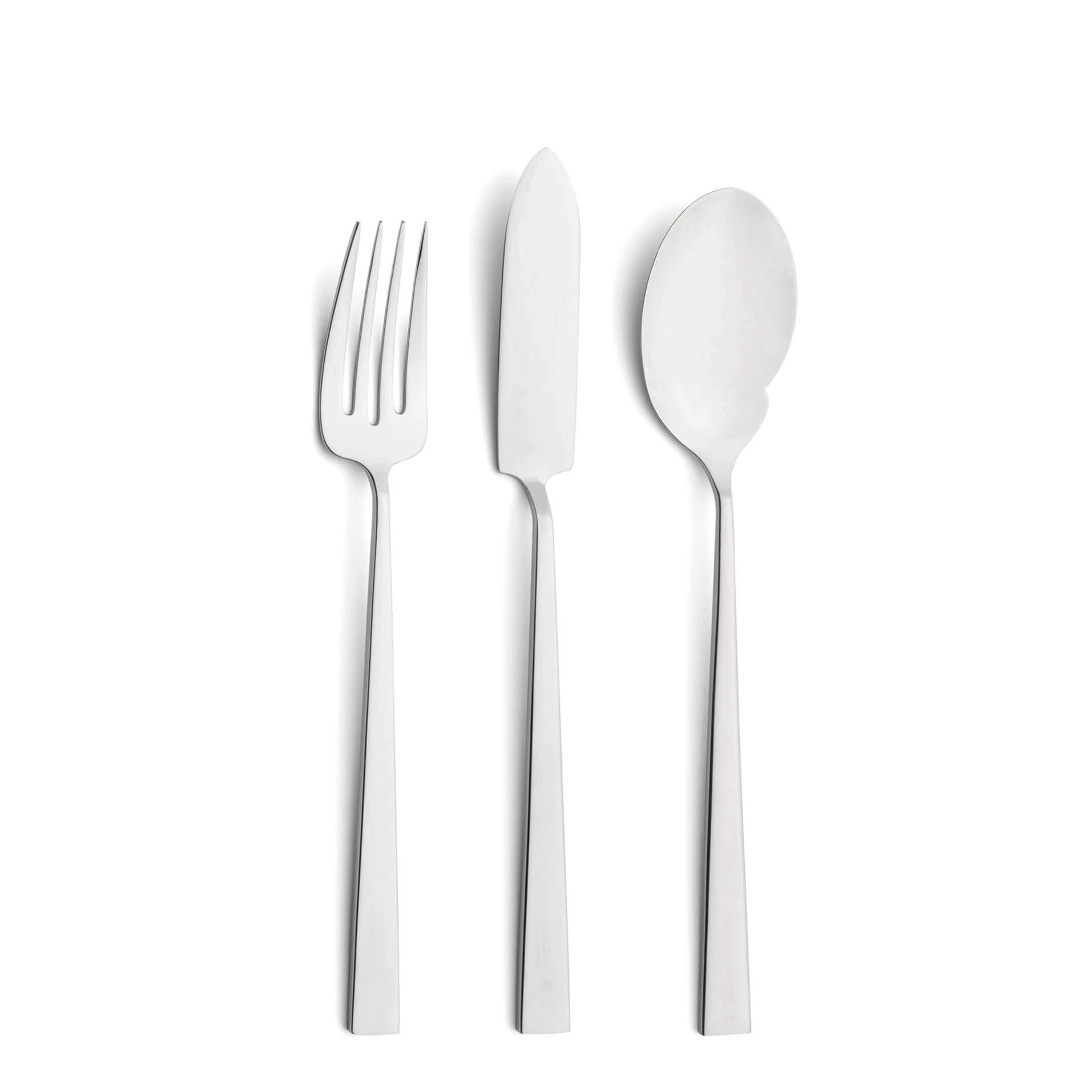 Cutipol Cutlery Bauhaus with fish fork, fish knife and gourmet spoon