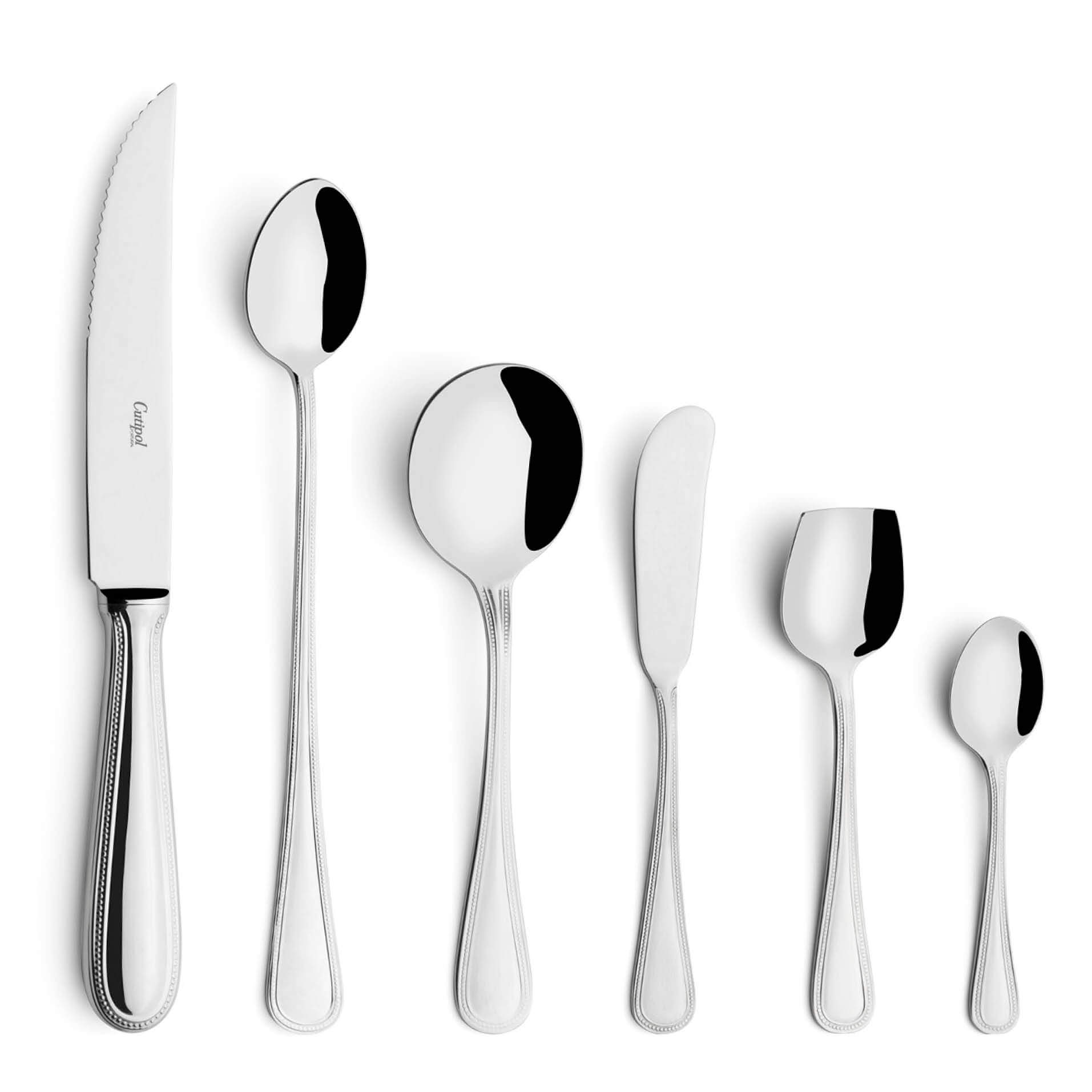 Cutipol Cutlery D.Maria with Steak Knife, long drink spoorn, Soup Spoon, butter knife, sugar spoon and moka spoon