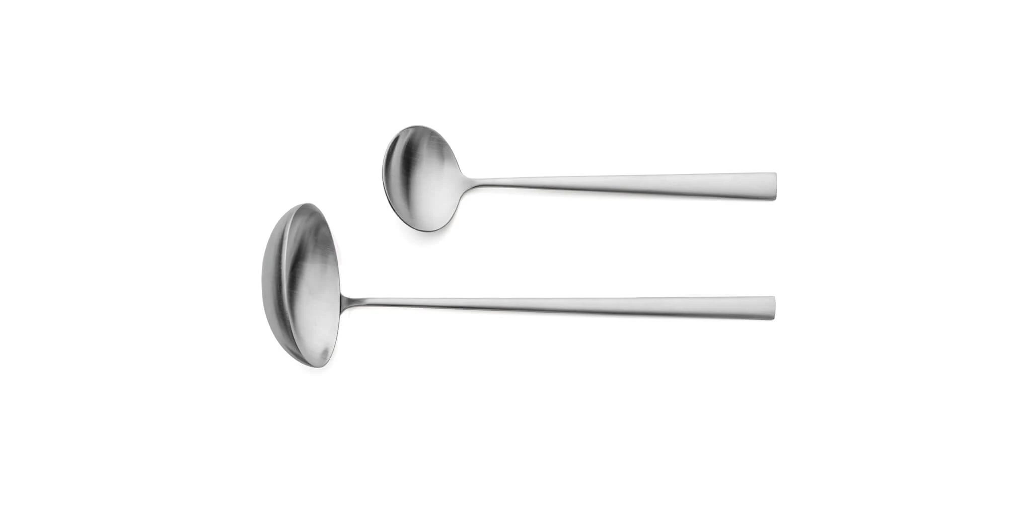 Cutipol Duna Matte with soup ladle and sauce ladle