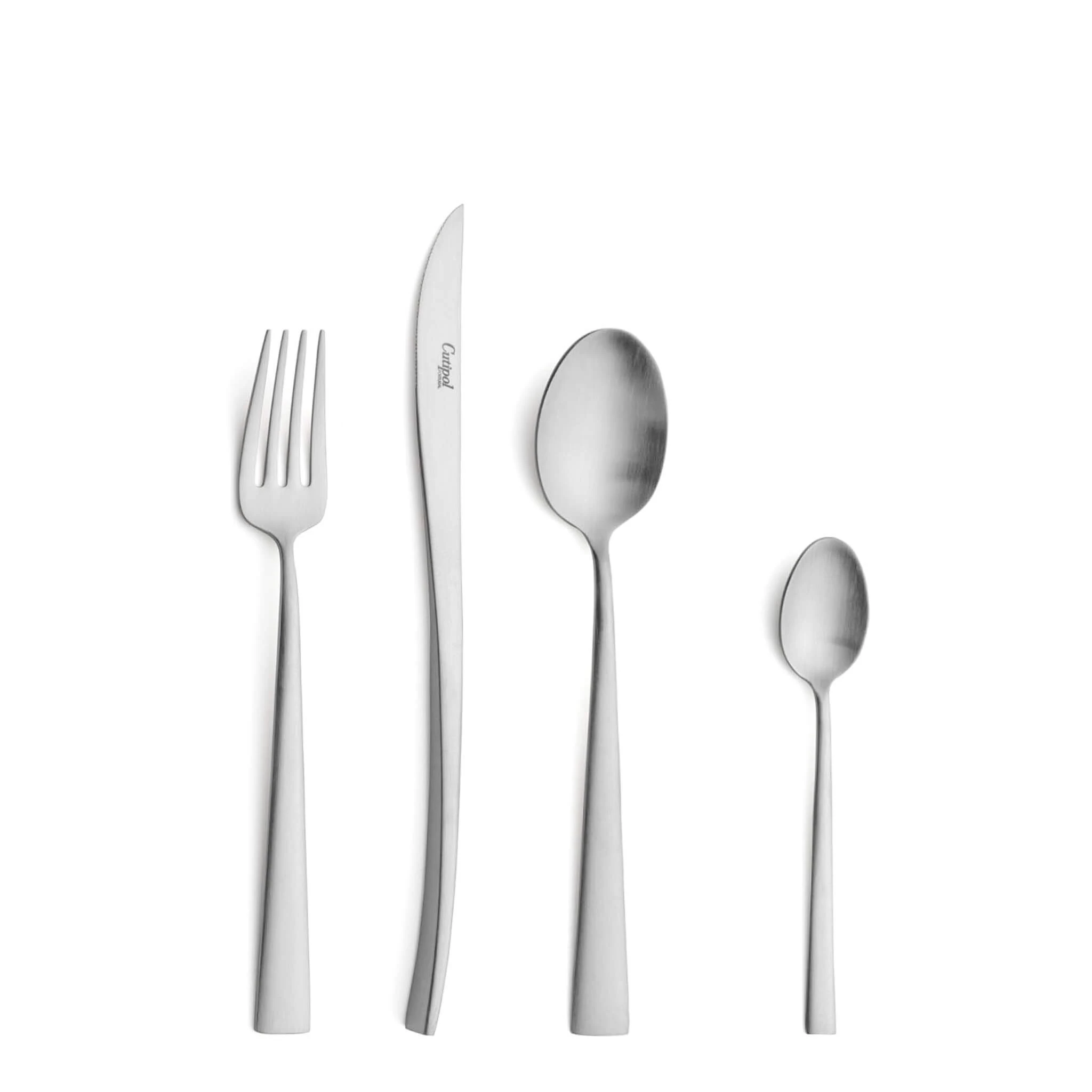 Cutipol Cutlery Duna Matte with dessert fork, dessert knife, dessert spoon and tea-coffee spoon