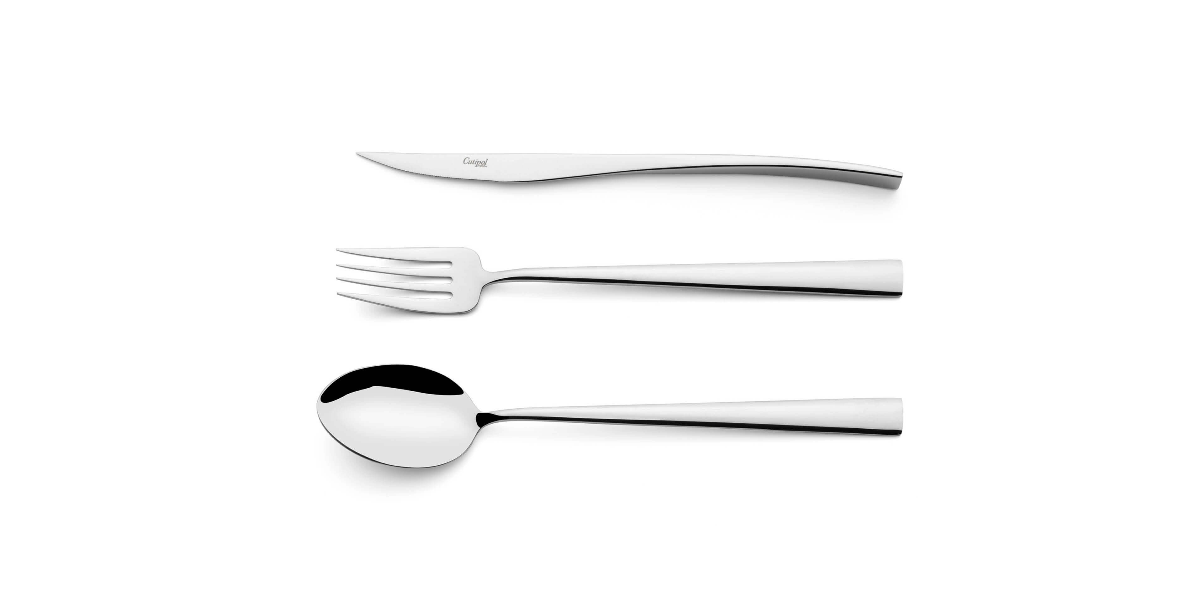 Serving Spoon, serving fork and serving knife cutipol Duna