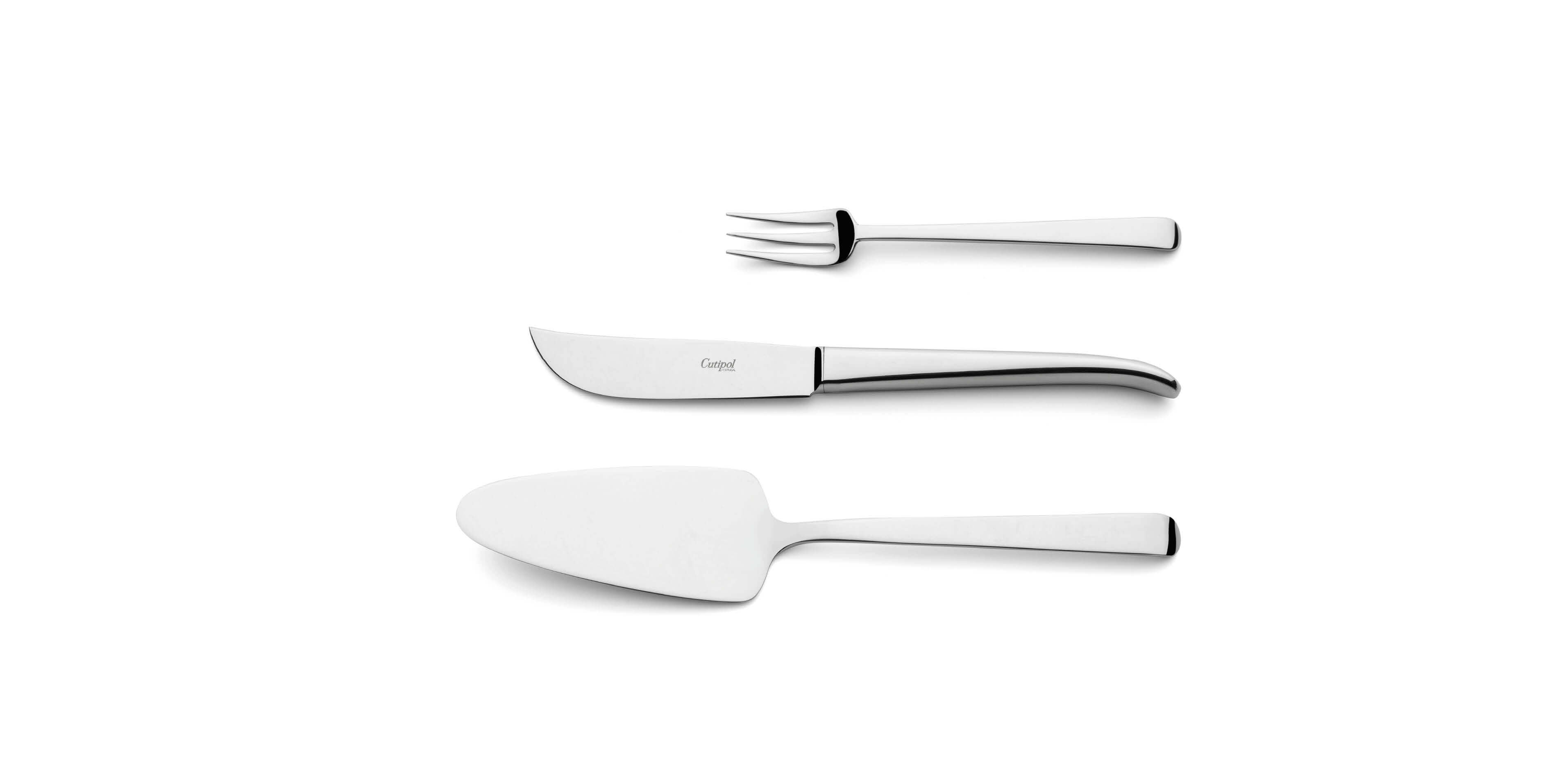 Pie Server, Cheese knife and pastry fork Cutipol Ergo