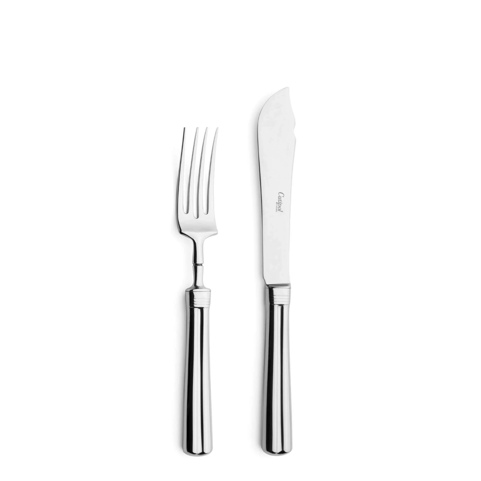 Talheres Cutipol Fontainebleau com garfo de peixe e faca de peixe