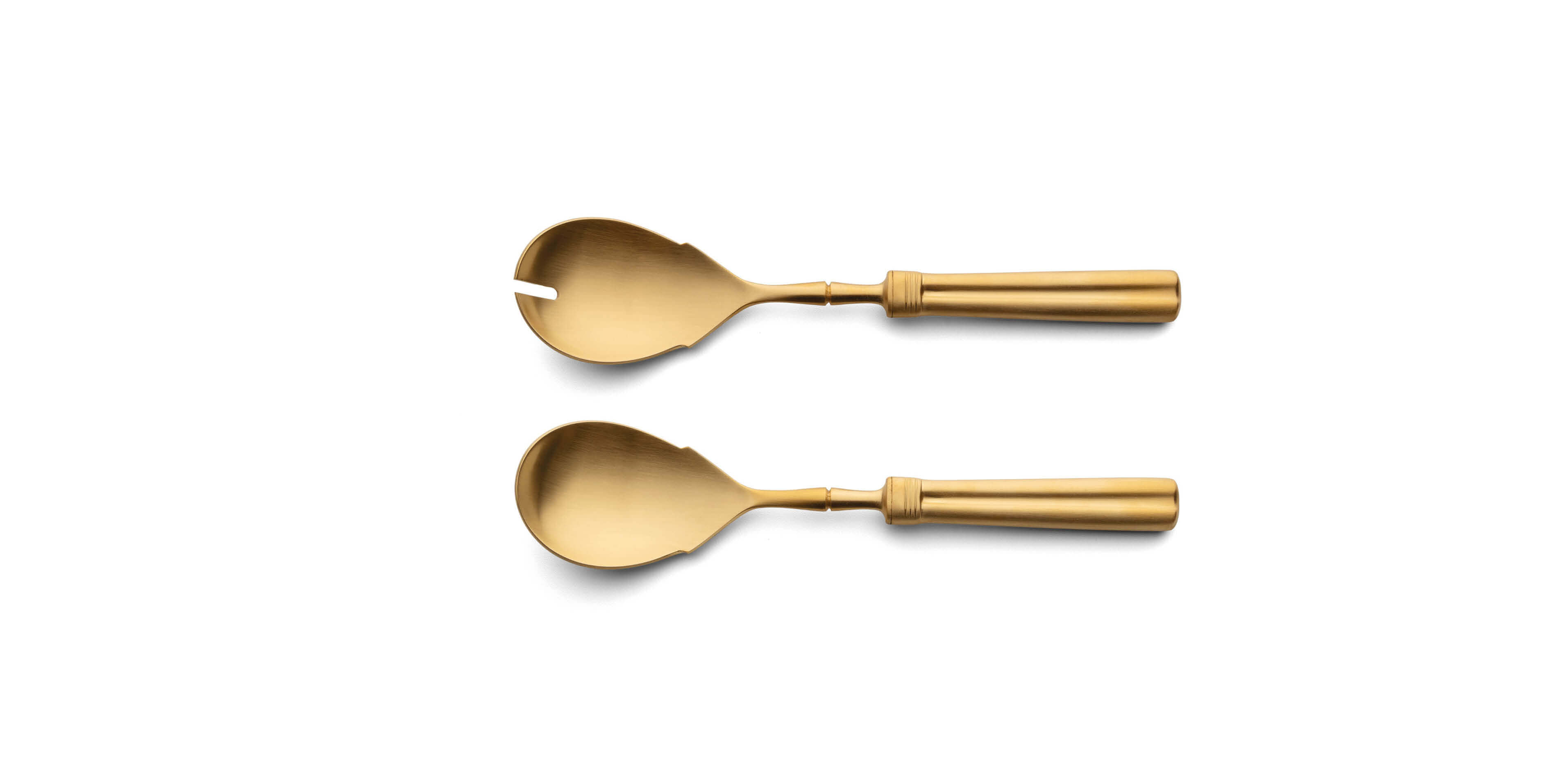 Cutipol Fontainebleau Matte Gold Salad Set