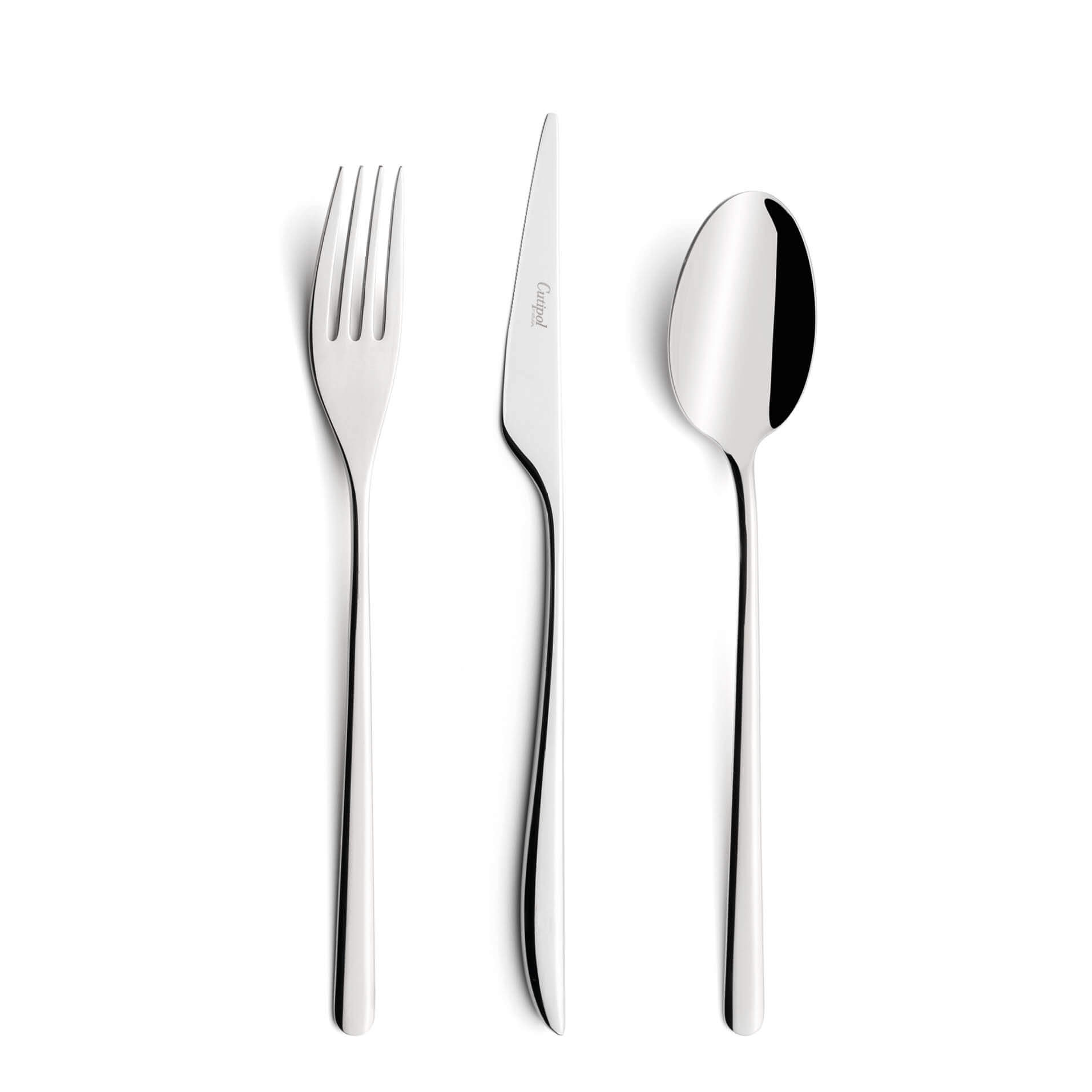 Cutipol Cutlery Icon with dinner fork, dinner knife, table spoon