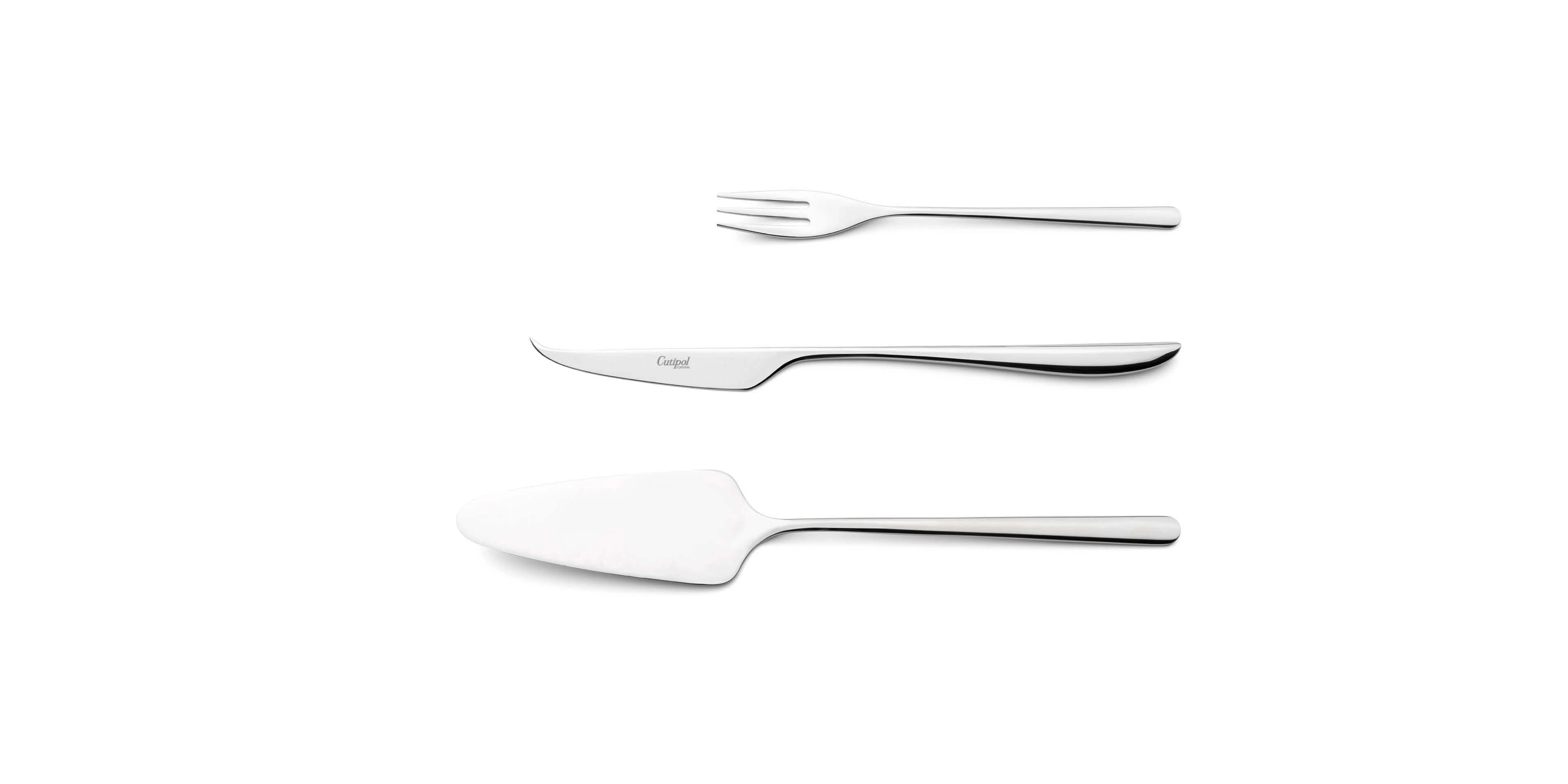 Pie Server, Cheese knife and pastry fork Cutipol Icon