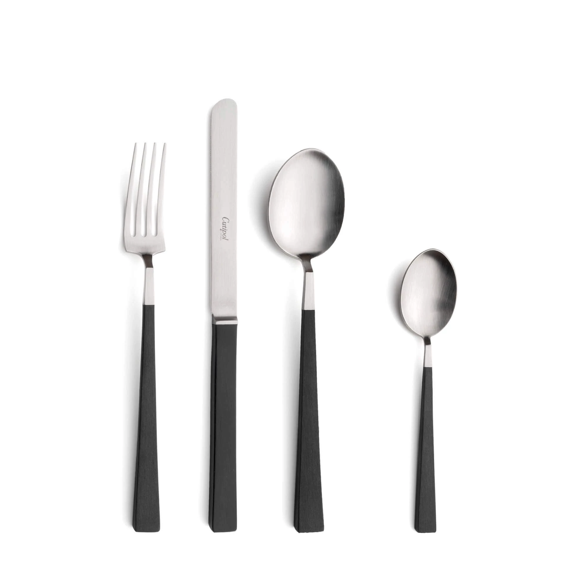 Cutipol Cutlery Kube with dessert fork, dessert knife, dessert spoon and tea-coffee spoon