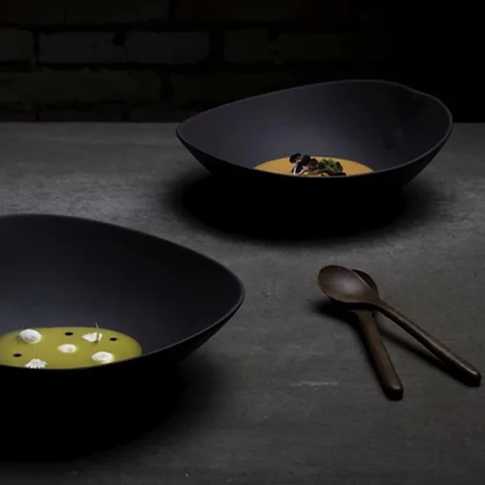 COOKPLAY Shell Line - Taça de salada preta #2