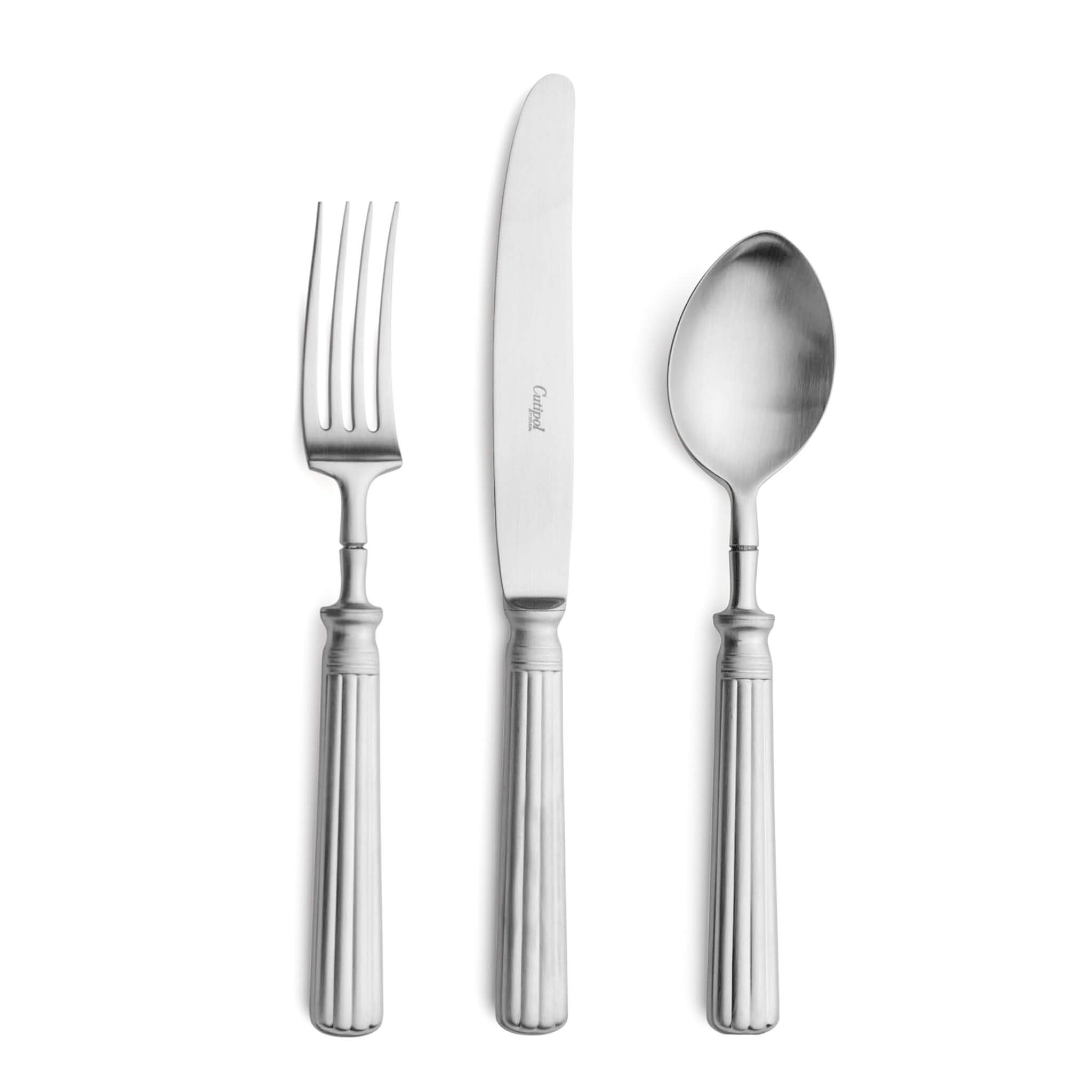 Cutipol Cutlery Line Matte with dinner fork, dinner knife, table spoon
