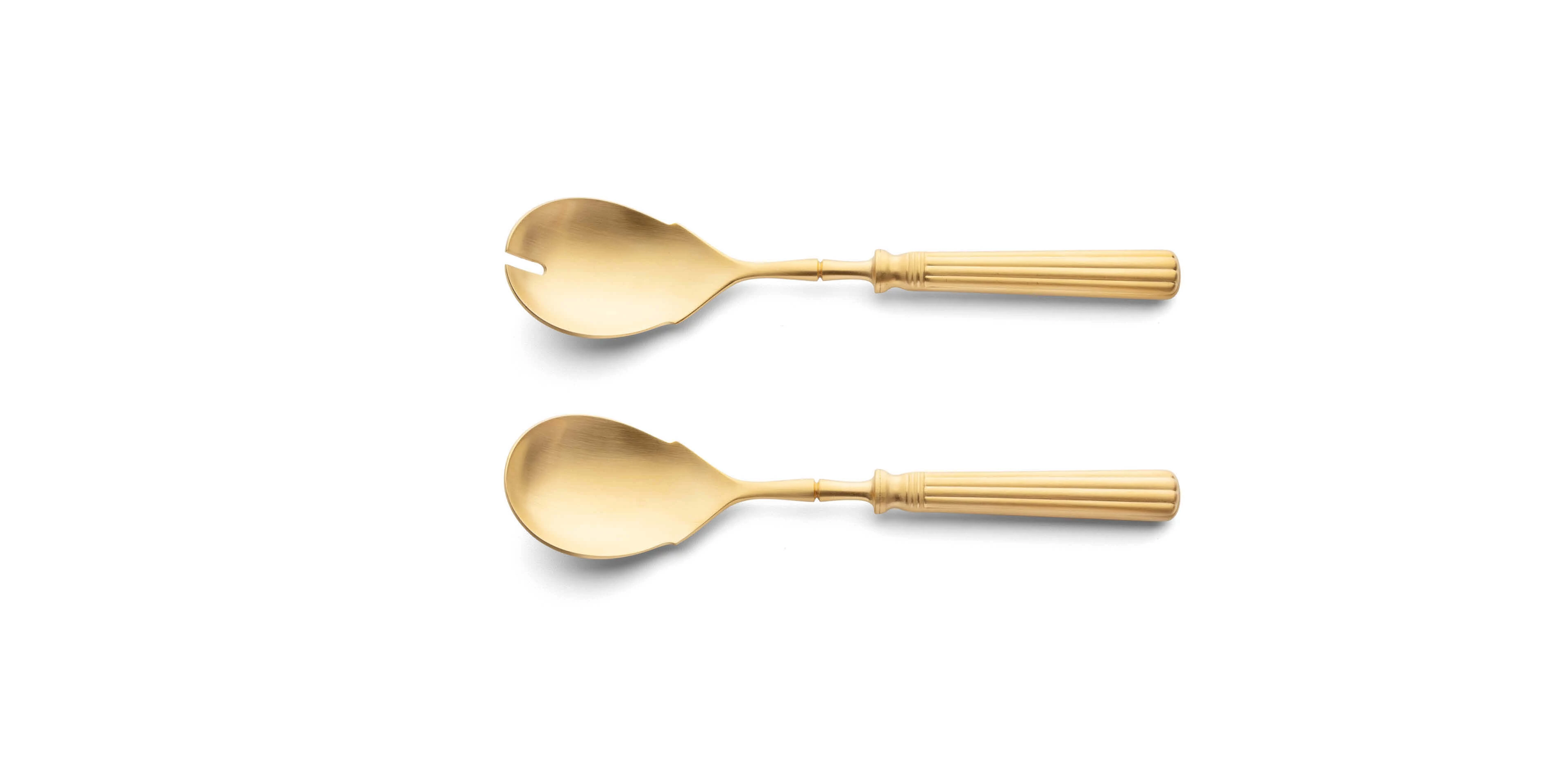 Talher de Salada Cutipol Line Matte Gold