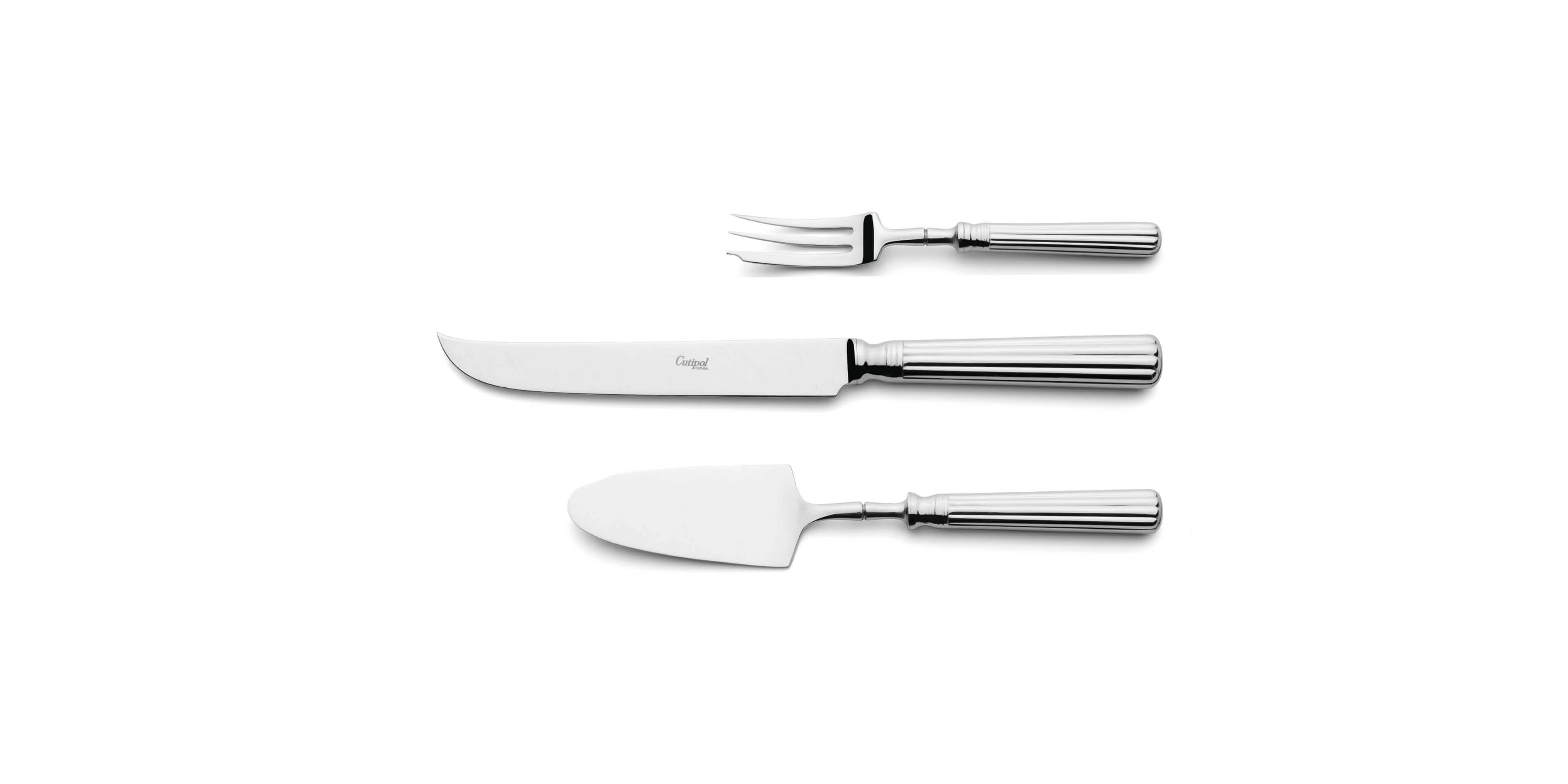 Pie Server, Cheese knife and pastry fork Cutipol Line