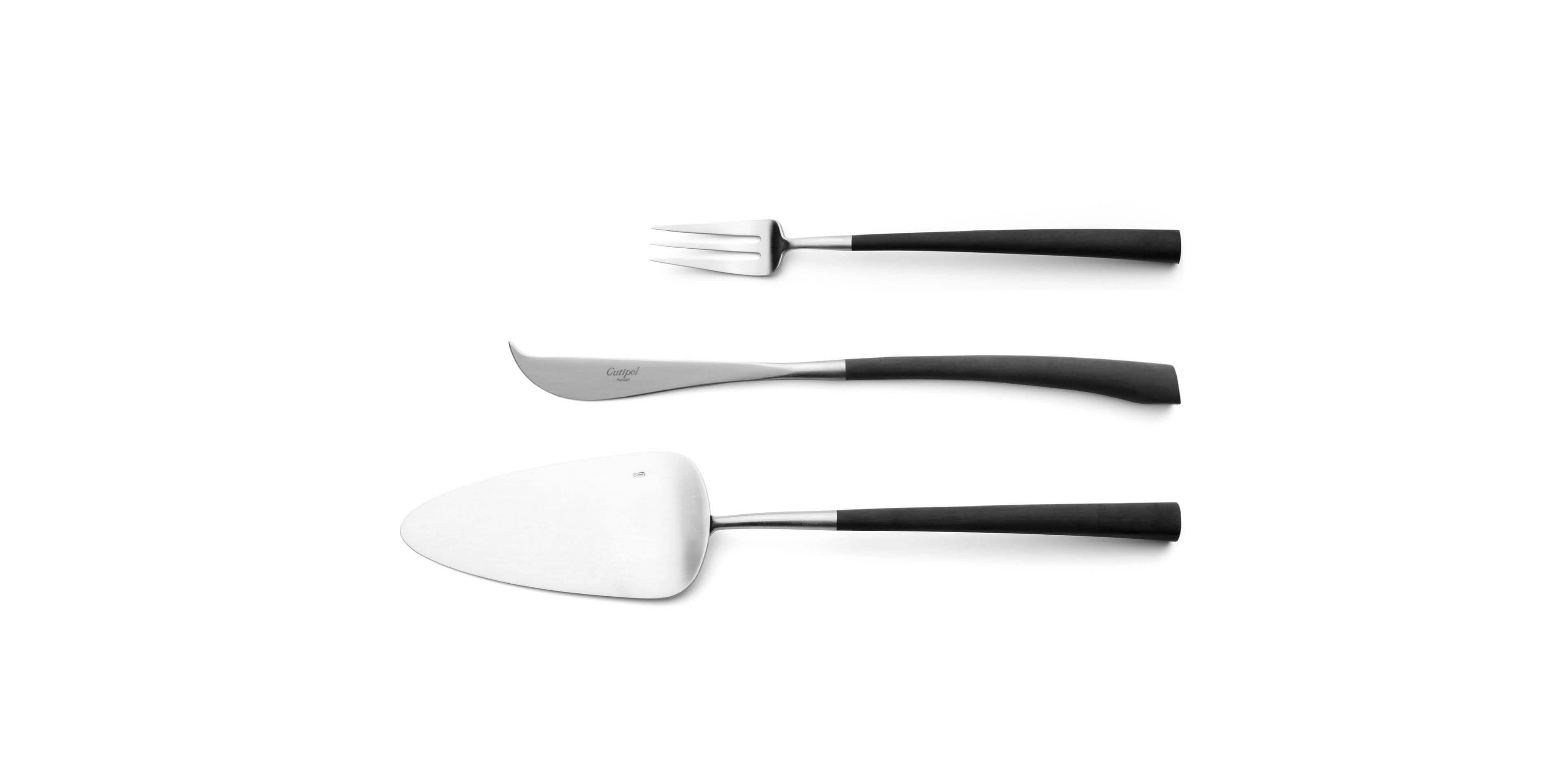 Pie Server, Cheese knife and pastry fork Cutipol Noor