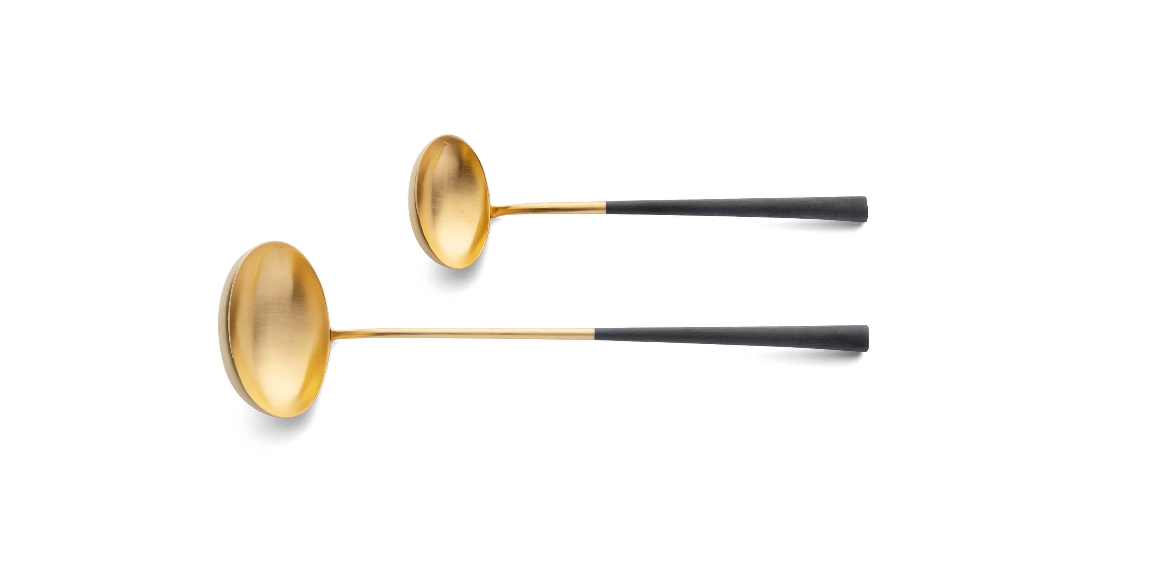 Cutipol Noor Gold with soup ladle and sauce ladle