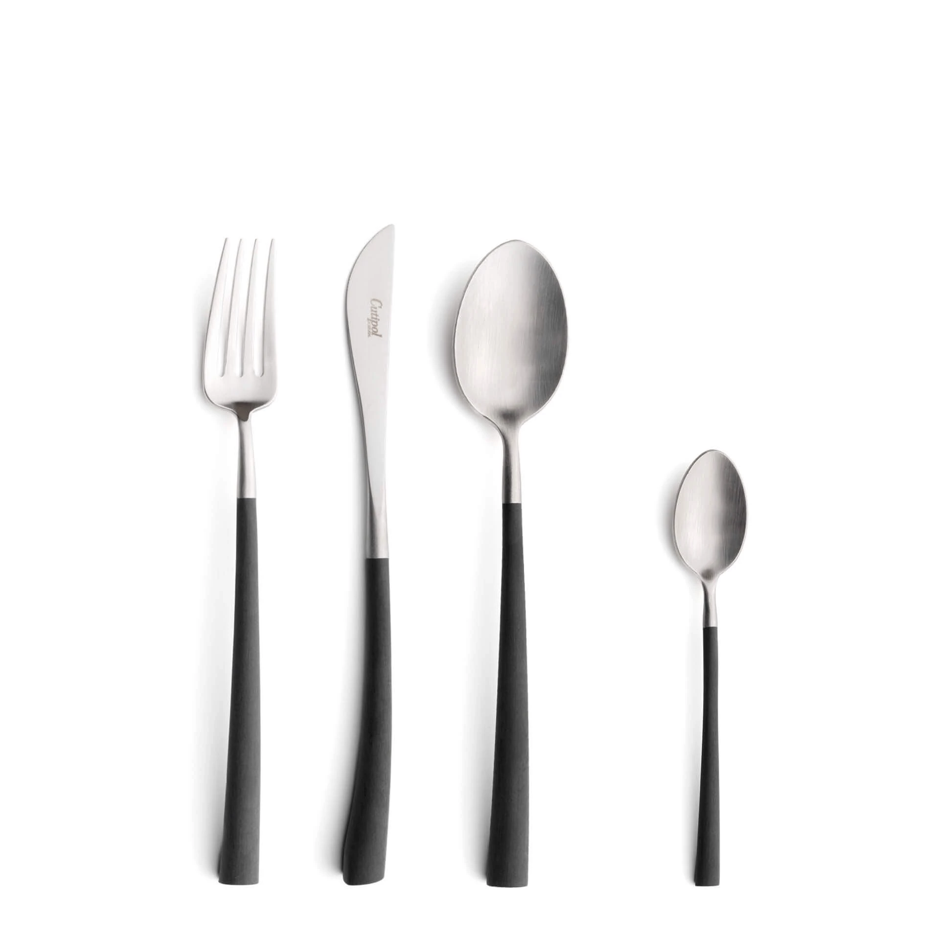 Cutipol Cutlery Noor with dessert fork, dessert knife, dessert spoon and tea-coffee spoon