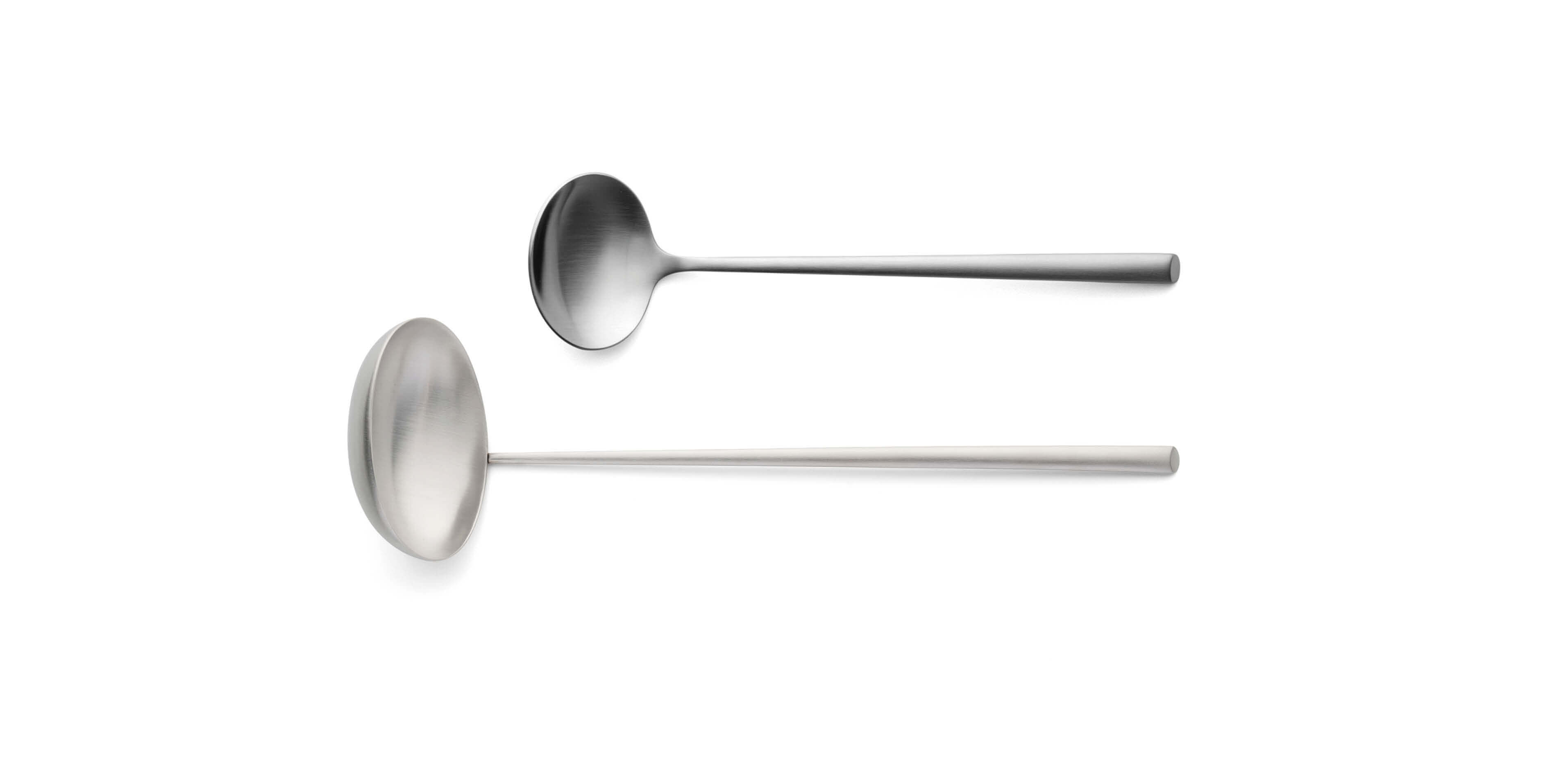 Cutipol Mezzo Matte with soup ladle and sauce ladle