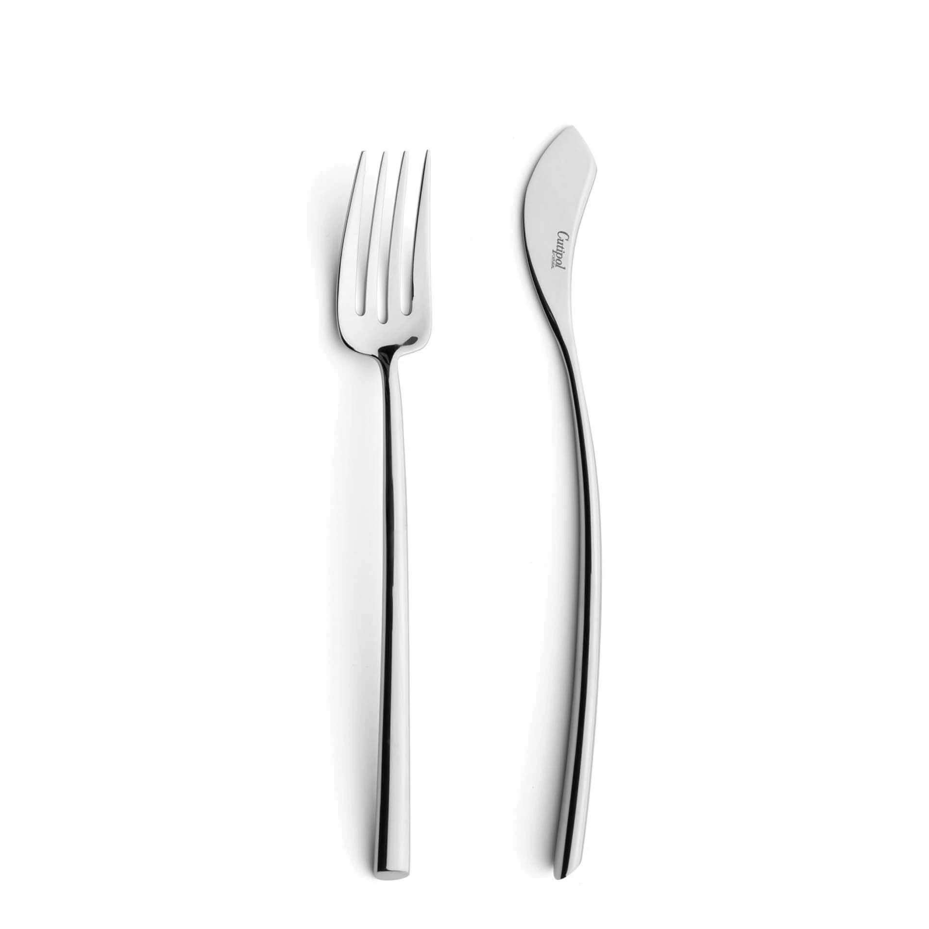 Talheres Cutipol Mezzo com garfo de peixe e faca de peixe