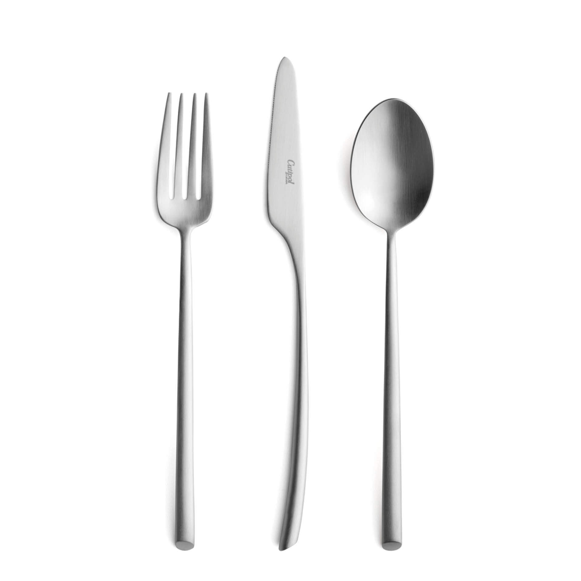 Cutipol Cutlery Mezzo Matte with dinner fork, dinner knife, table spoon