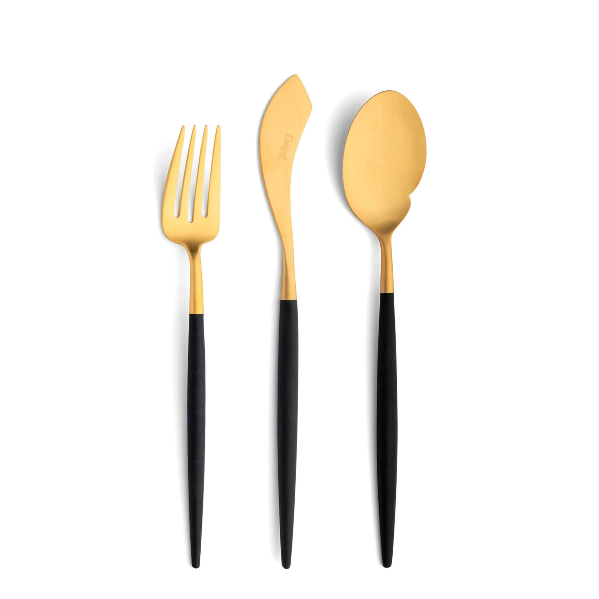 Cutipol Cutlery Goa Gold with fish fork, fish knife and gourmet spoon