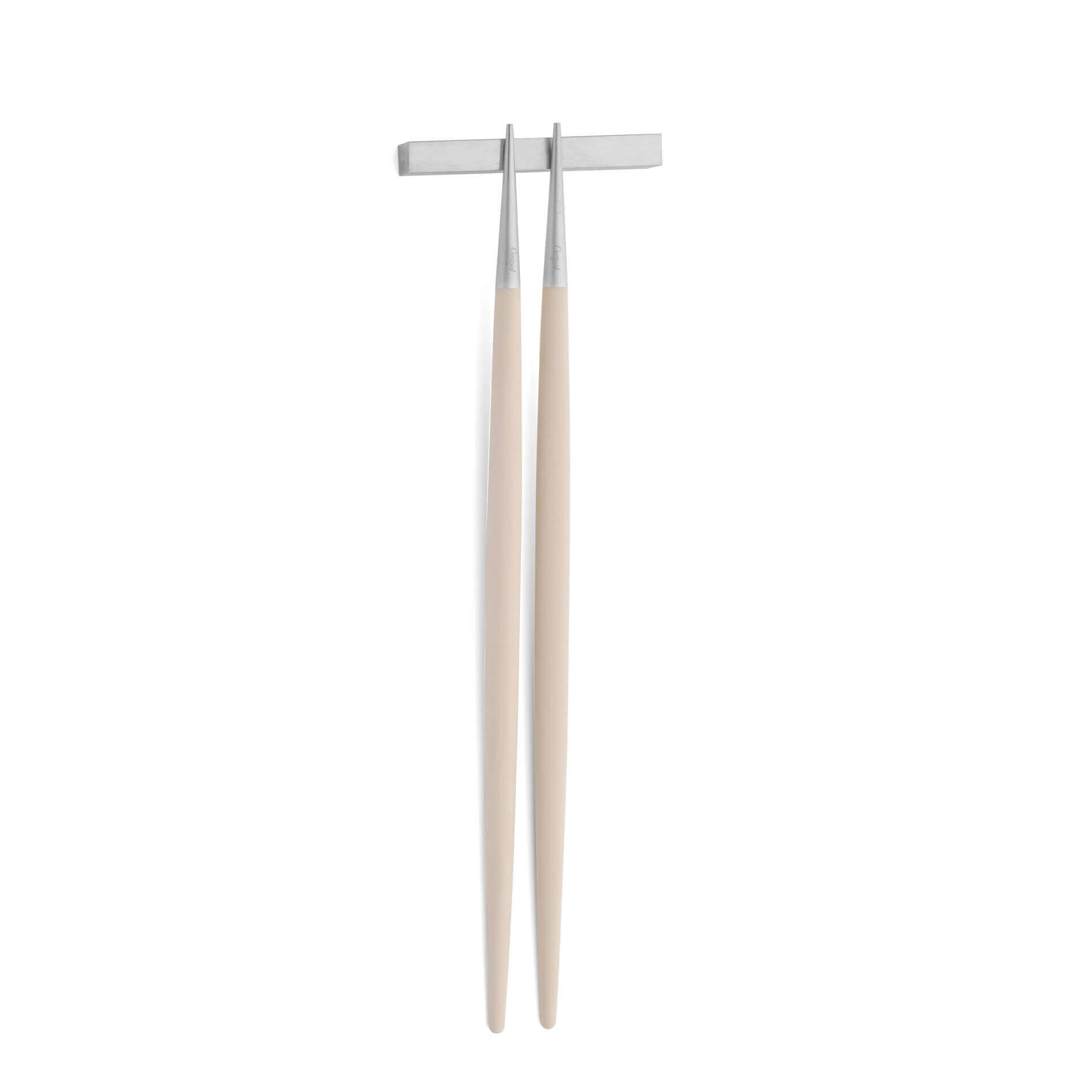 Chopsticks Cutipol Goa Ivory preto com suporte