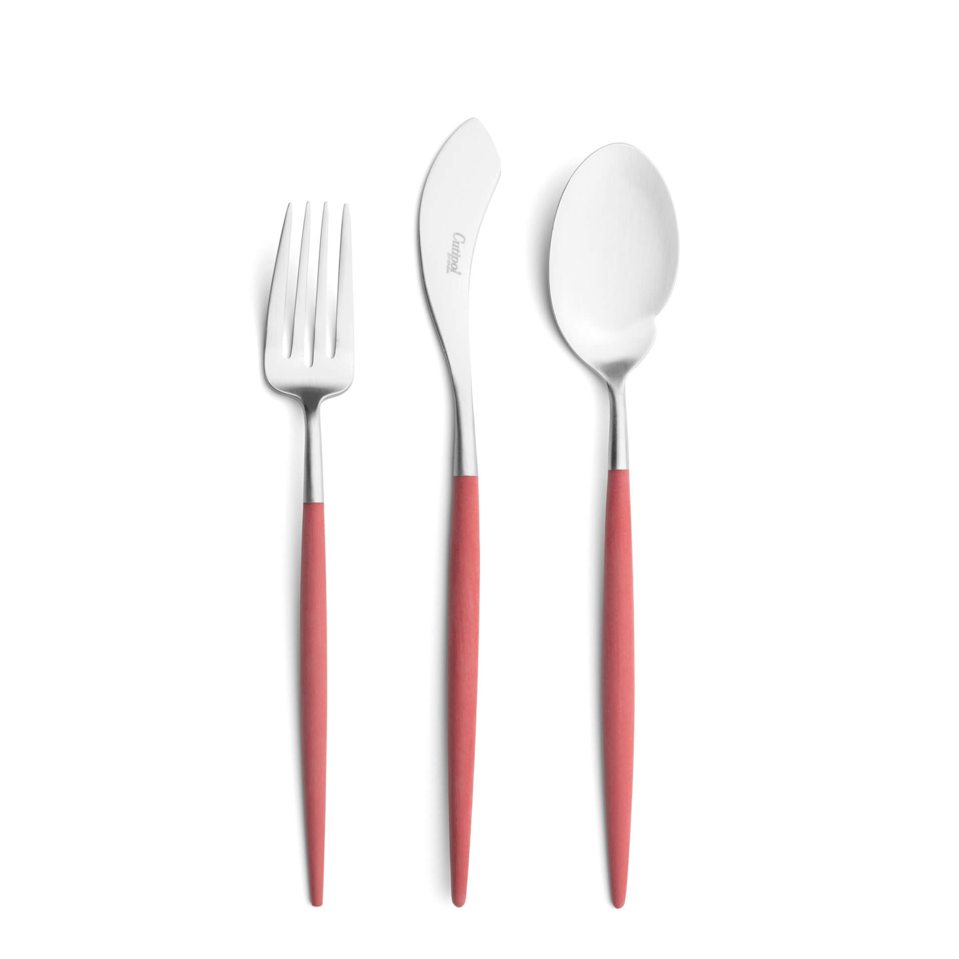 Cutipol Cutlery Goa Red with fish fork, fish knife and gourmet spoon